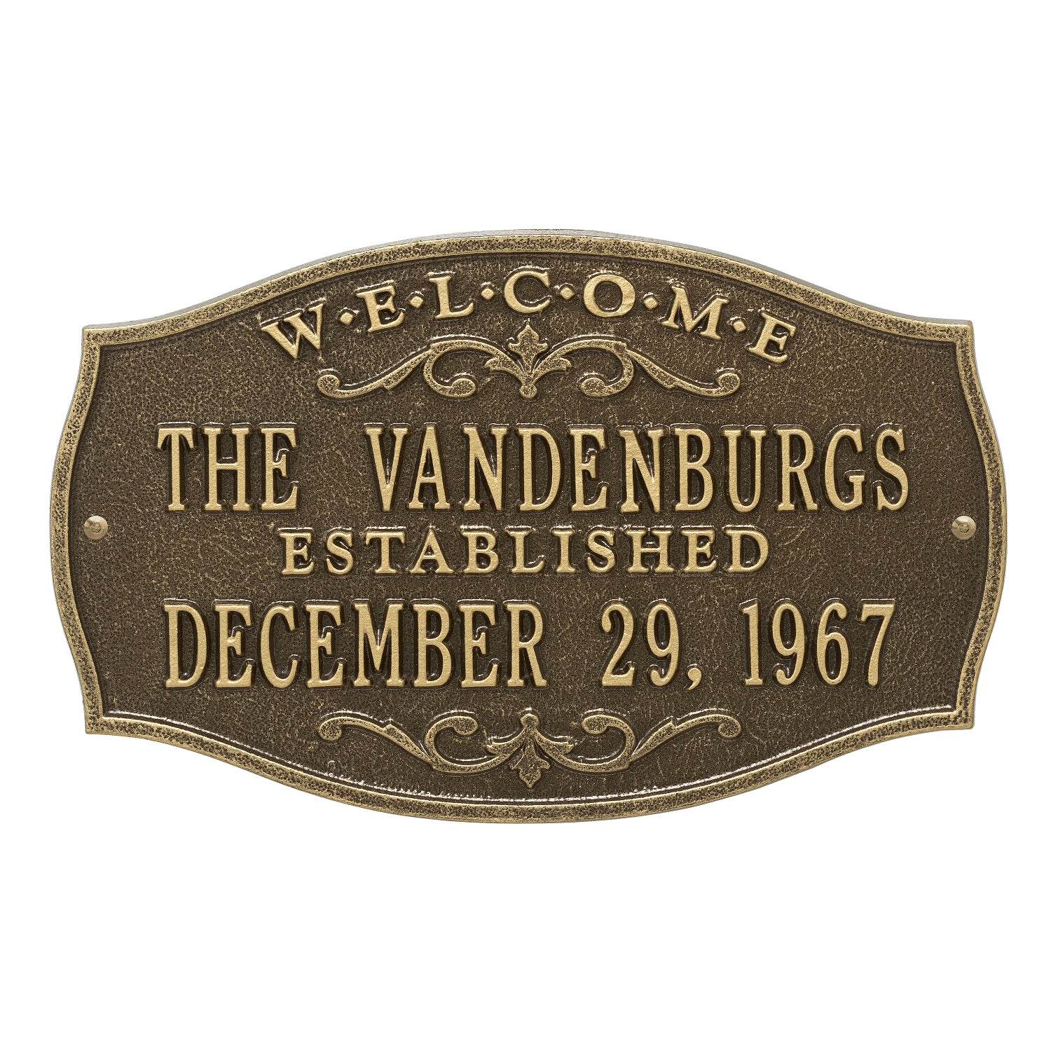 Brookfield Welcome Anniversary Plaque