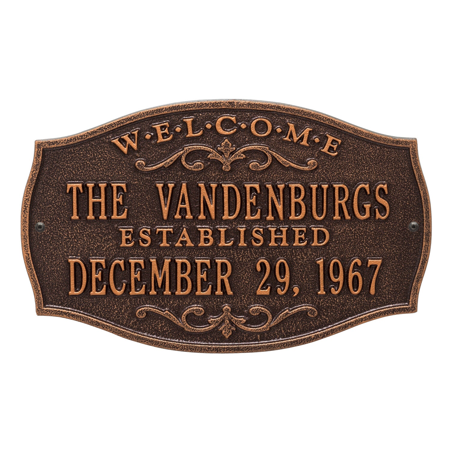 Brookfield Welcome Anniversary Plaque