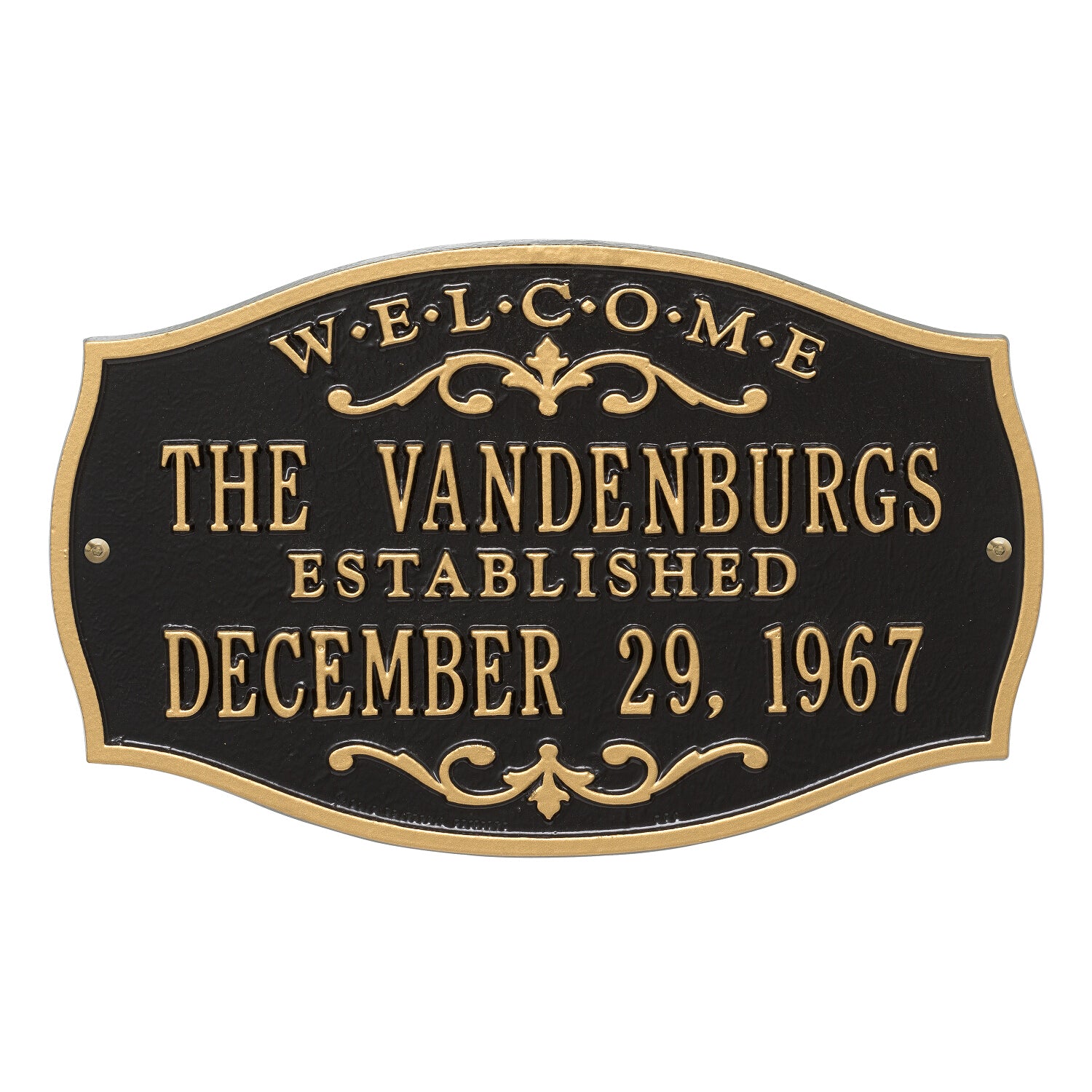Brookfield Welcome Anniversary Plaque