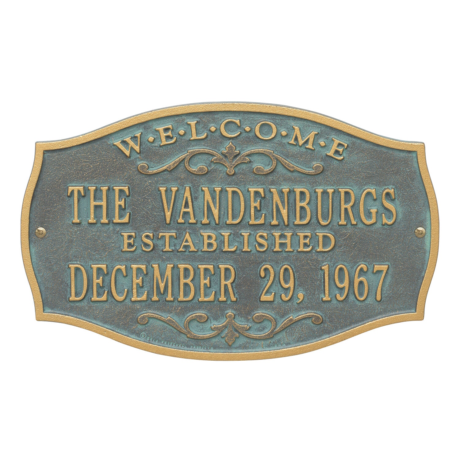 Brookfield Welcome Anniversary Plaque