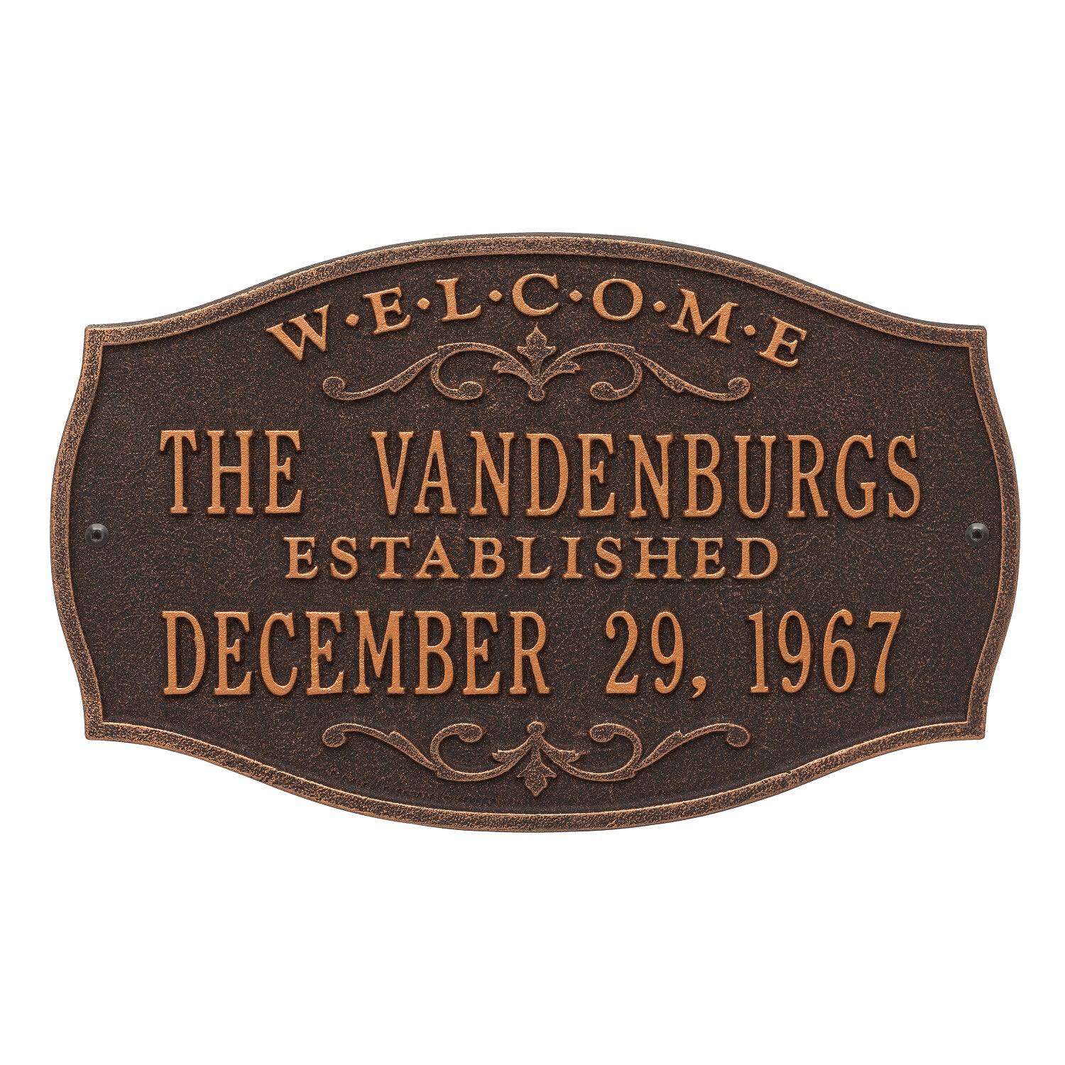 Brookfield Welcome Anniversary Plaque