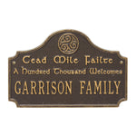 Cead Mile Failte Wall Plaque