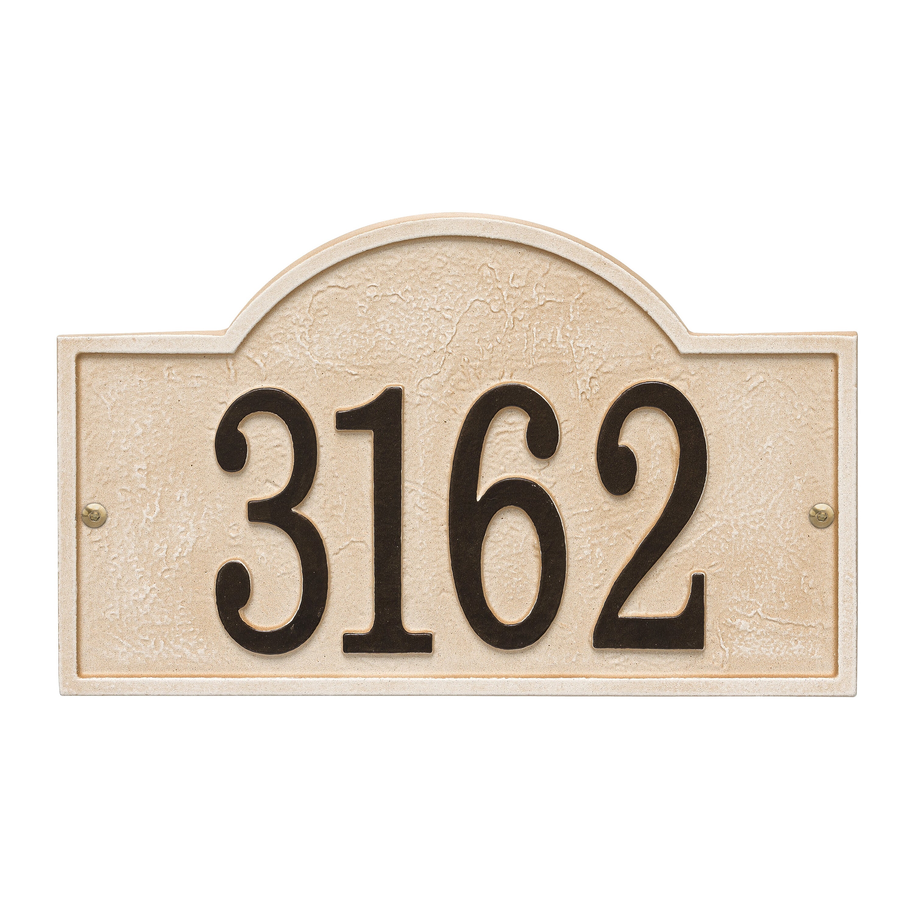 Stonework Arch House Numbers Plaque