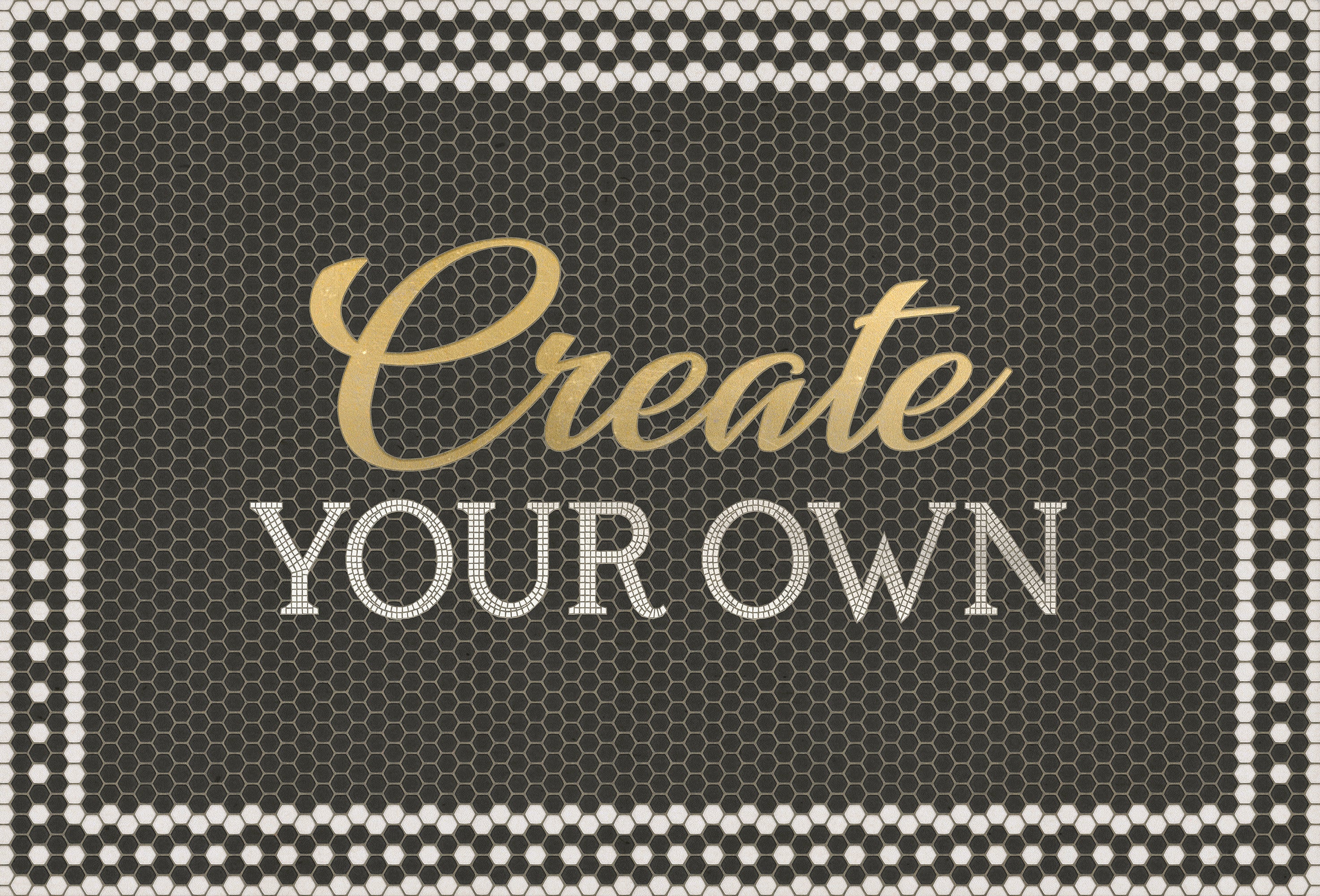 Mosaic - 46th Street - Custom With Gold Script