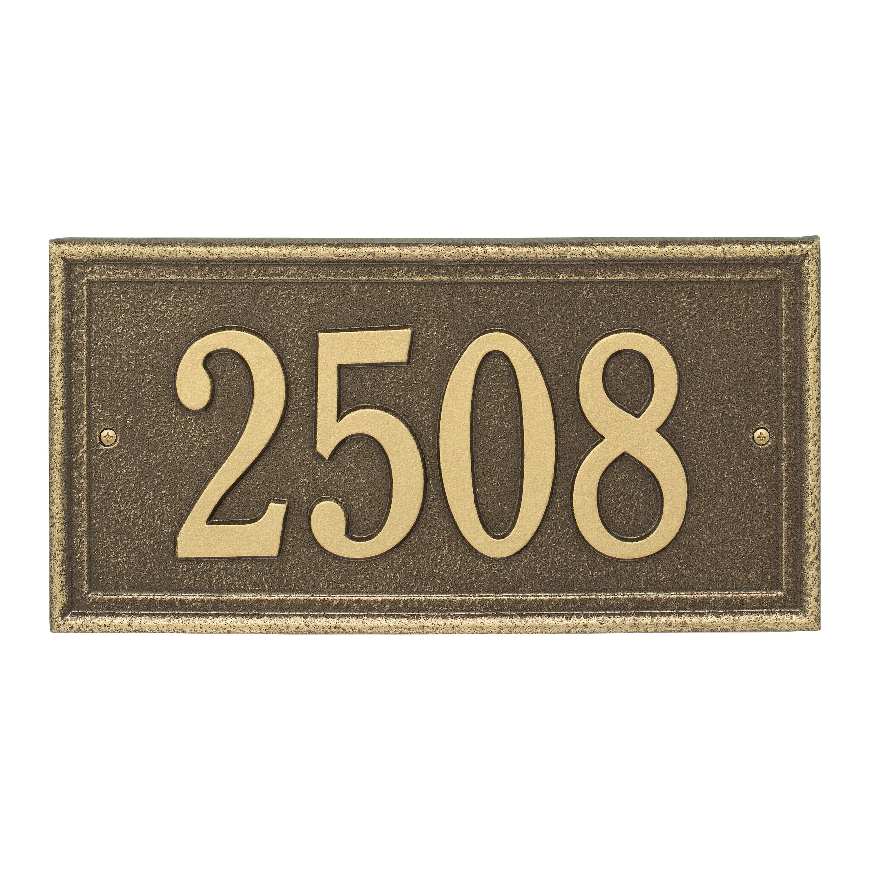 Masons Rectangle Wall Address Plaque