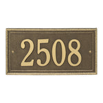 Masons Rectangle Wall Address Plaque