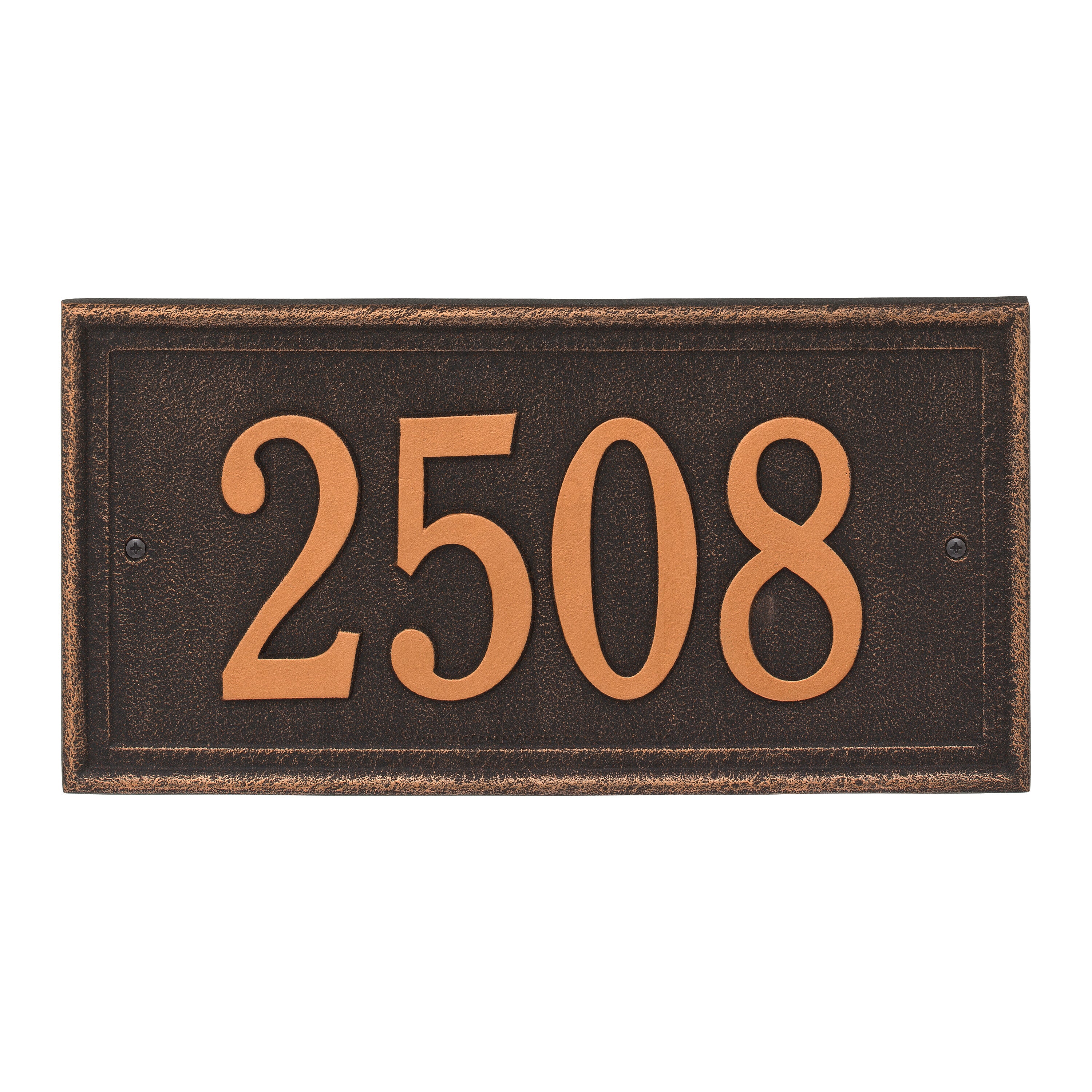 Masons Rectangle Wall Address Plaque