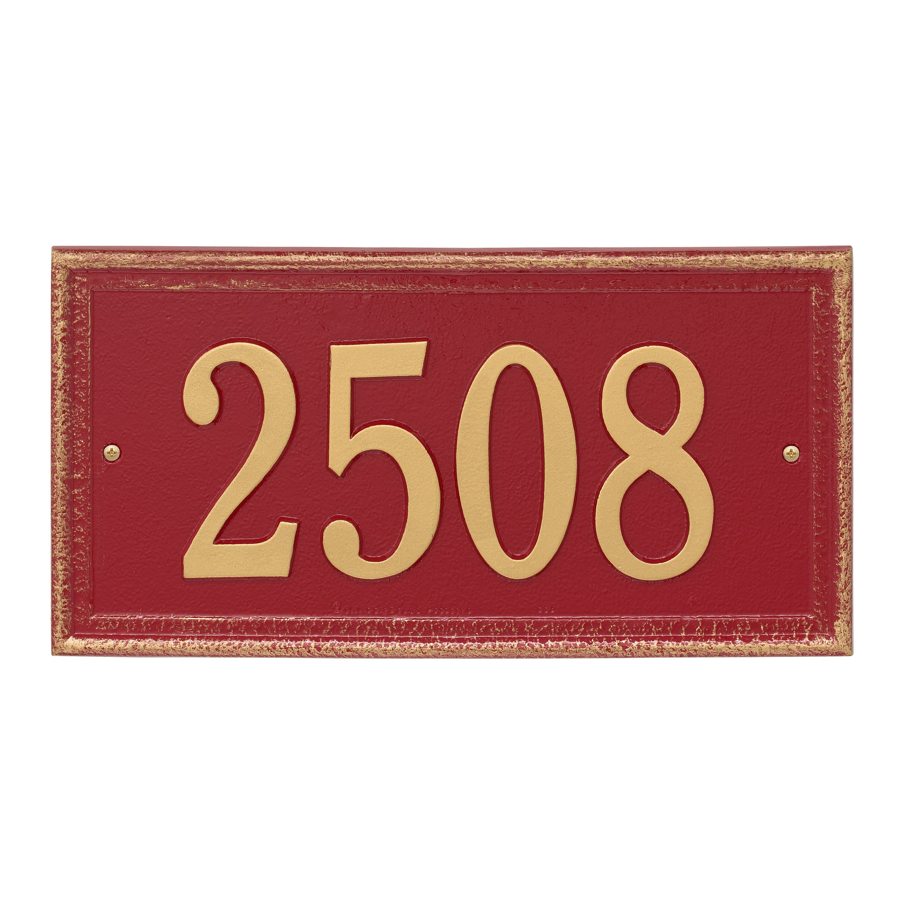 Masons Rectangle Wall Address Plaque