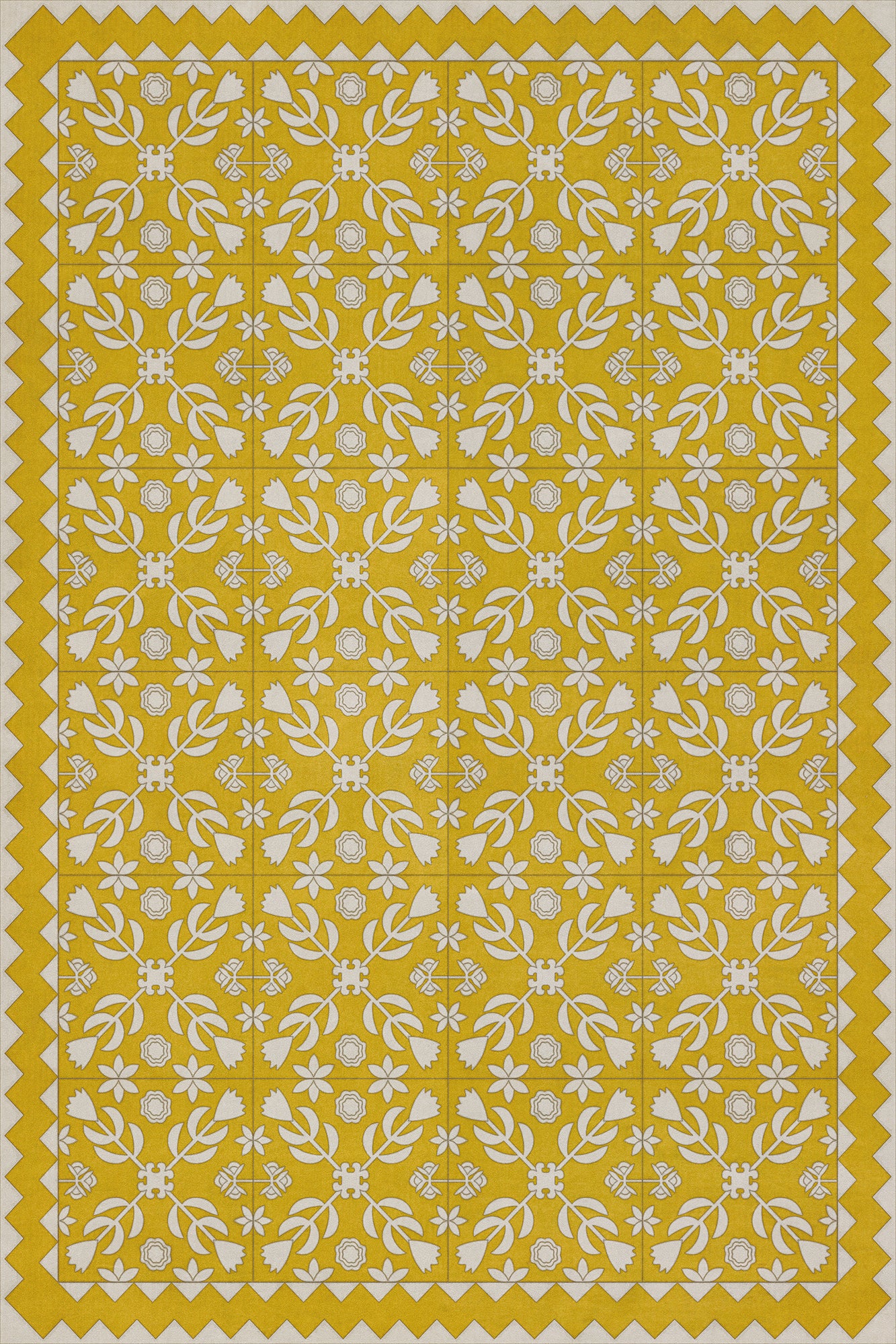 Folk Art Museum - Floral Quilt - Autumn Moonlight