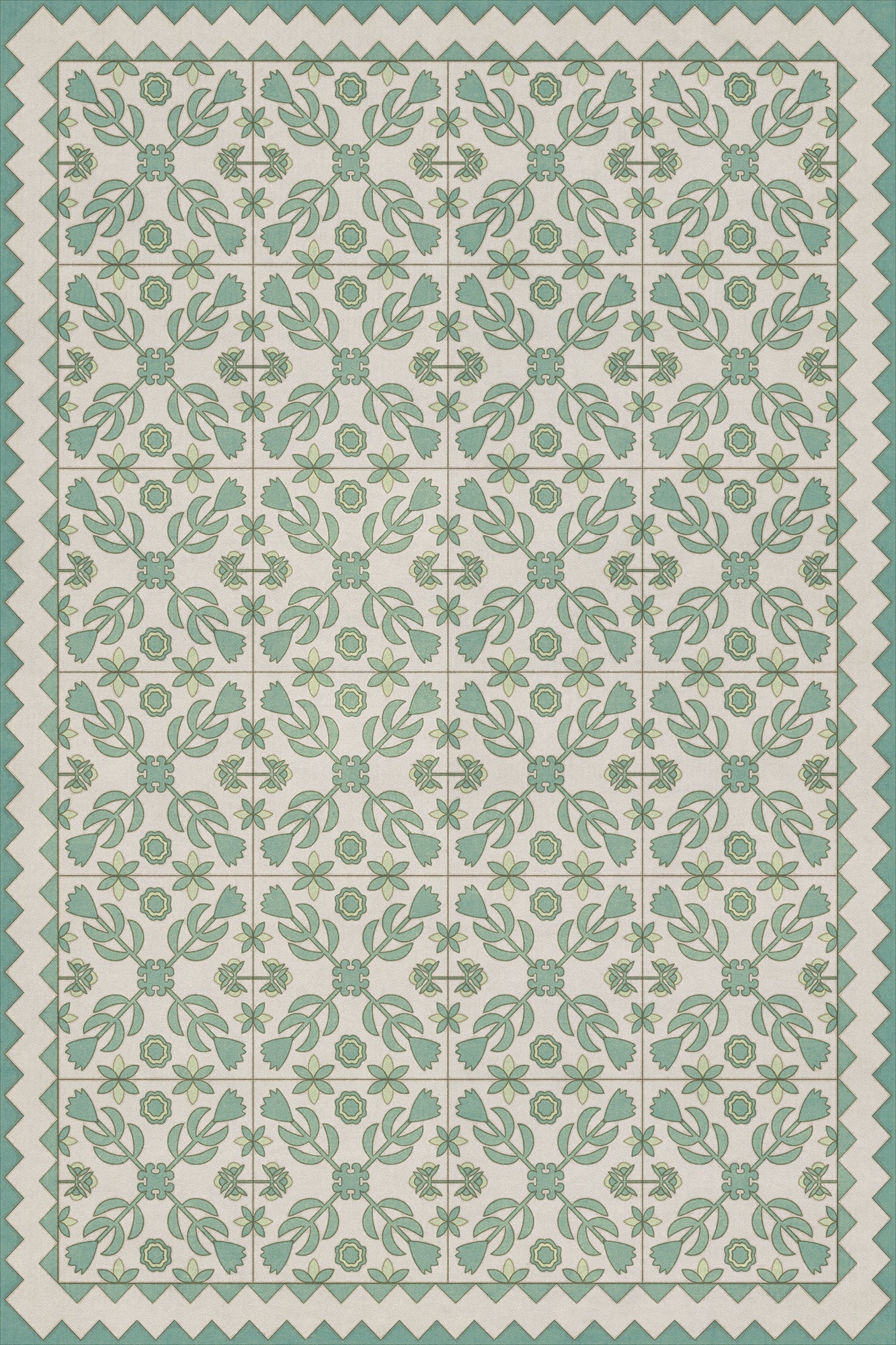 Folk Art Museum - Floral Quilt - First Snow