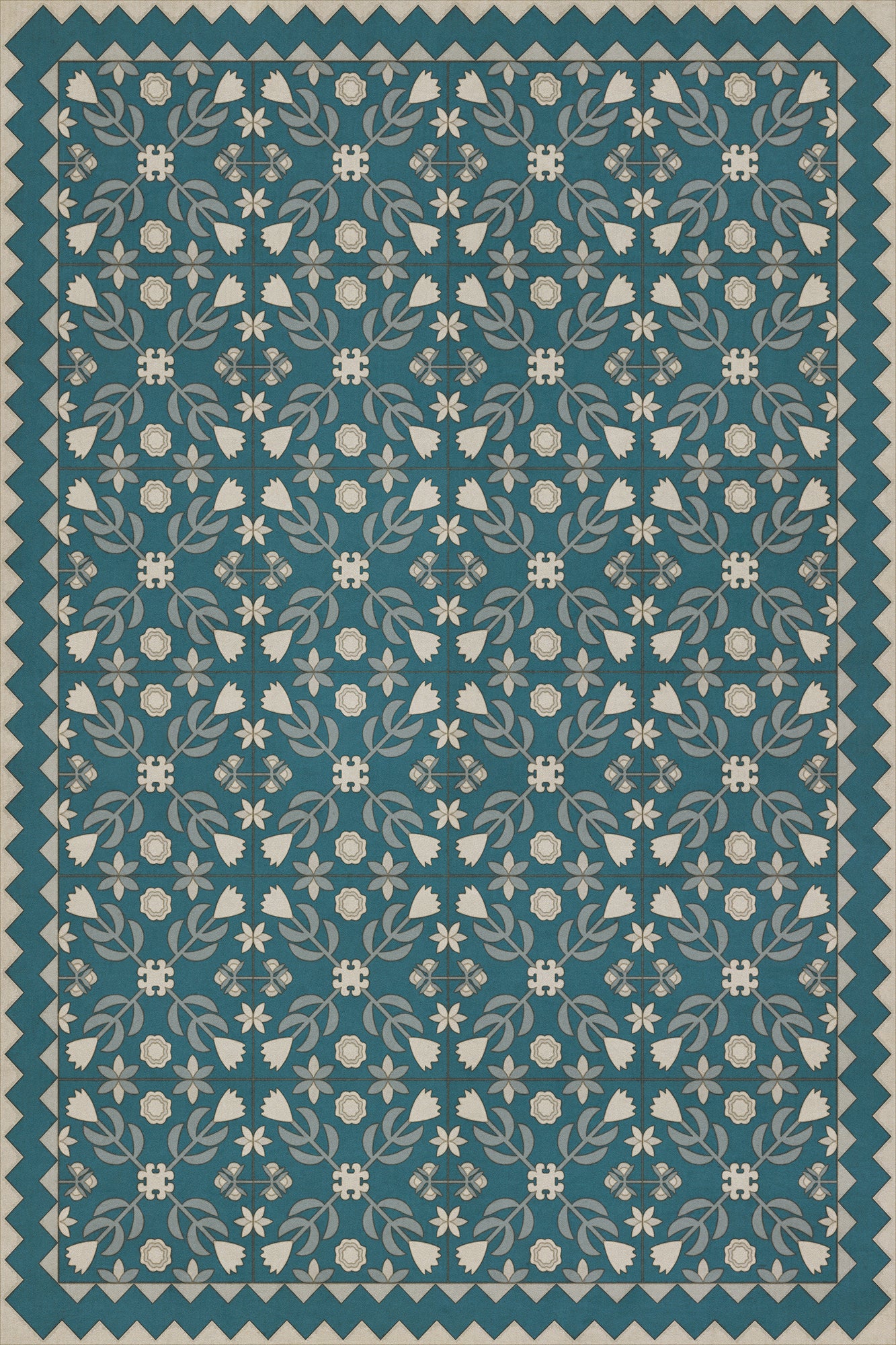 Folk Art Museum - Floral Quilt - Spring Rain