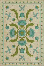 Williamsburg - Applique - Azure Moss
