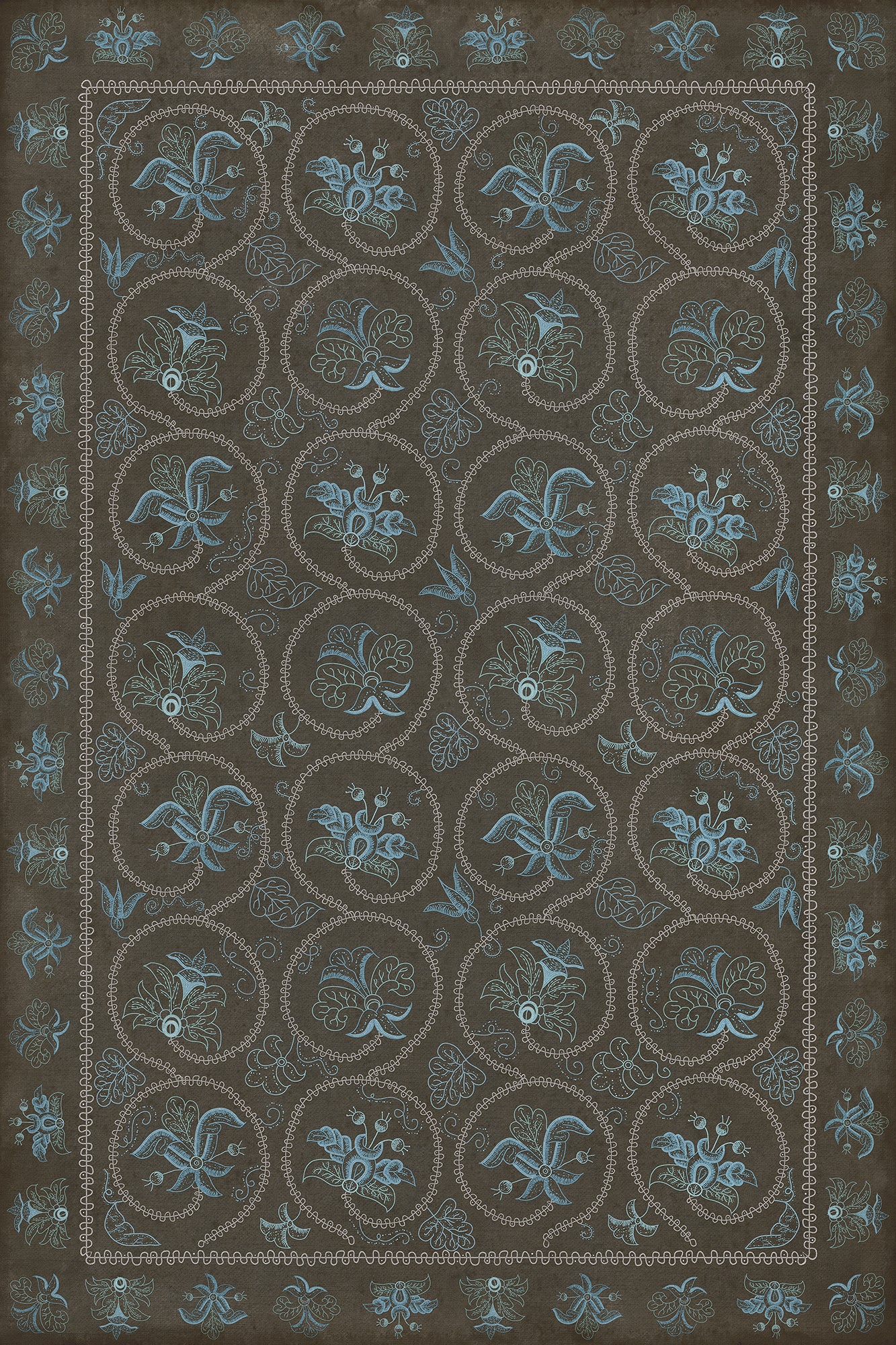 Williamsburg - Crewelwork - Delphinium