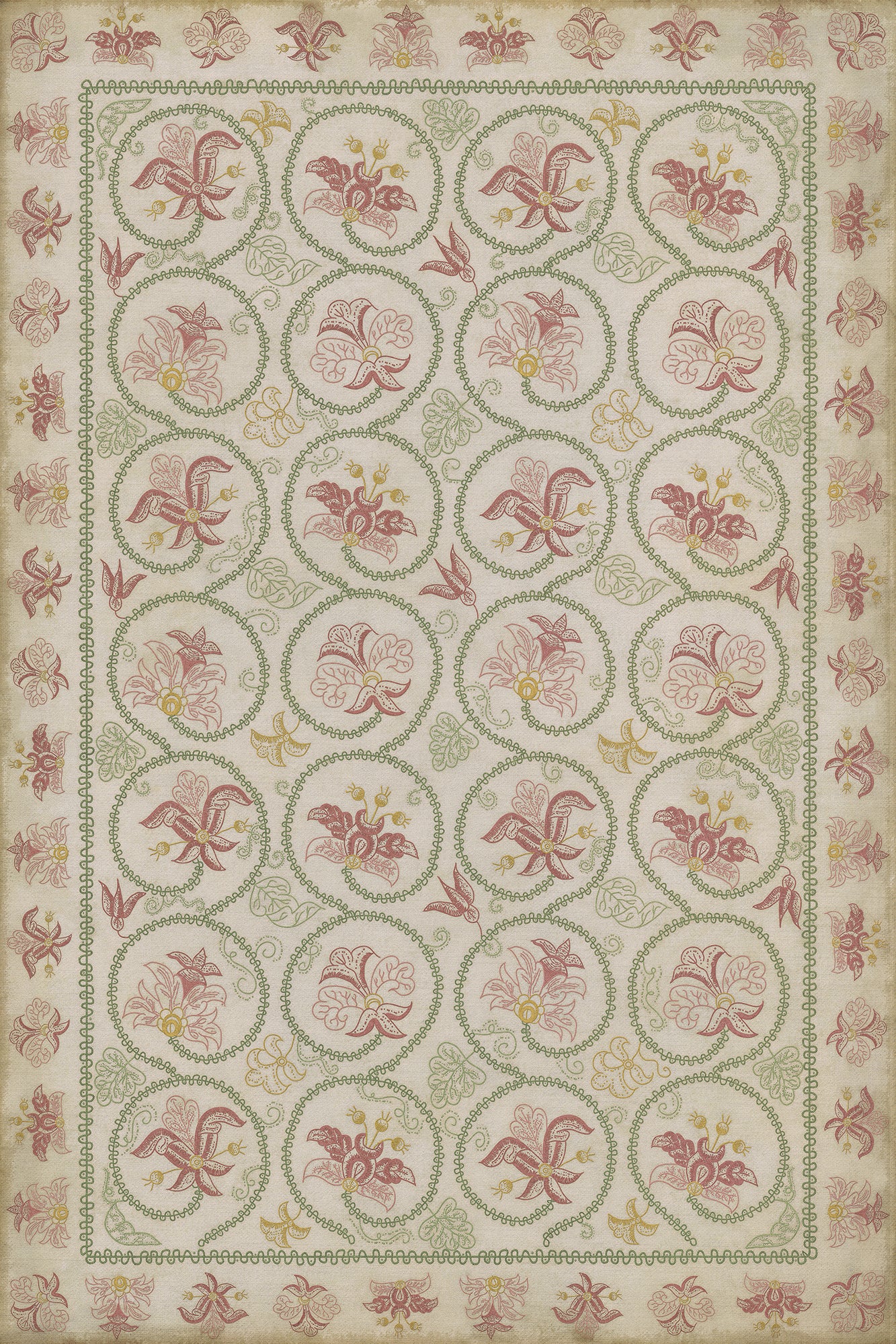 Williamsburg - Crewelwork - Rose Campion