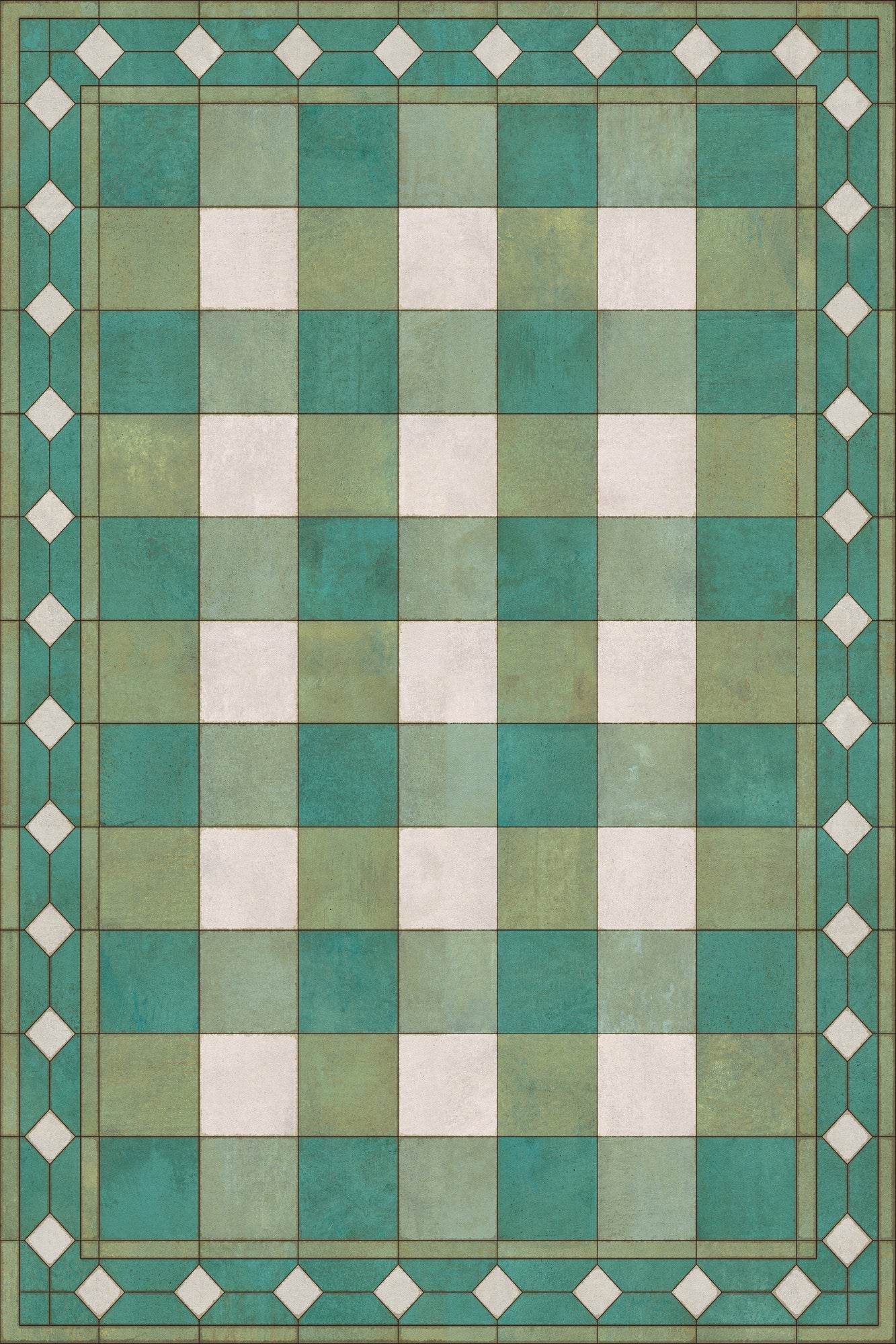 Williamsburg - Gingham Tile - Green