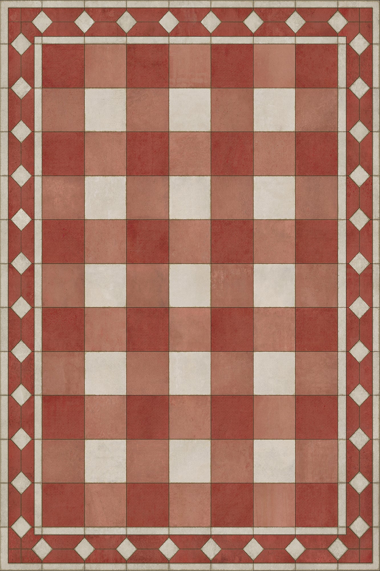 Williamsburg - Gingham Tile - Red