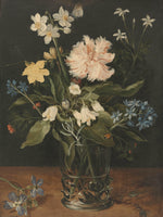 Old Masters Collection - Flowers In Glass By Jan Brueghel The Younger