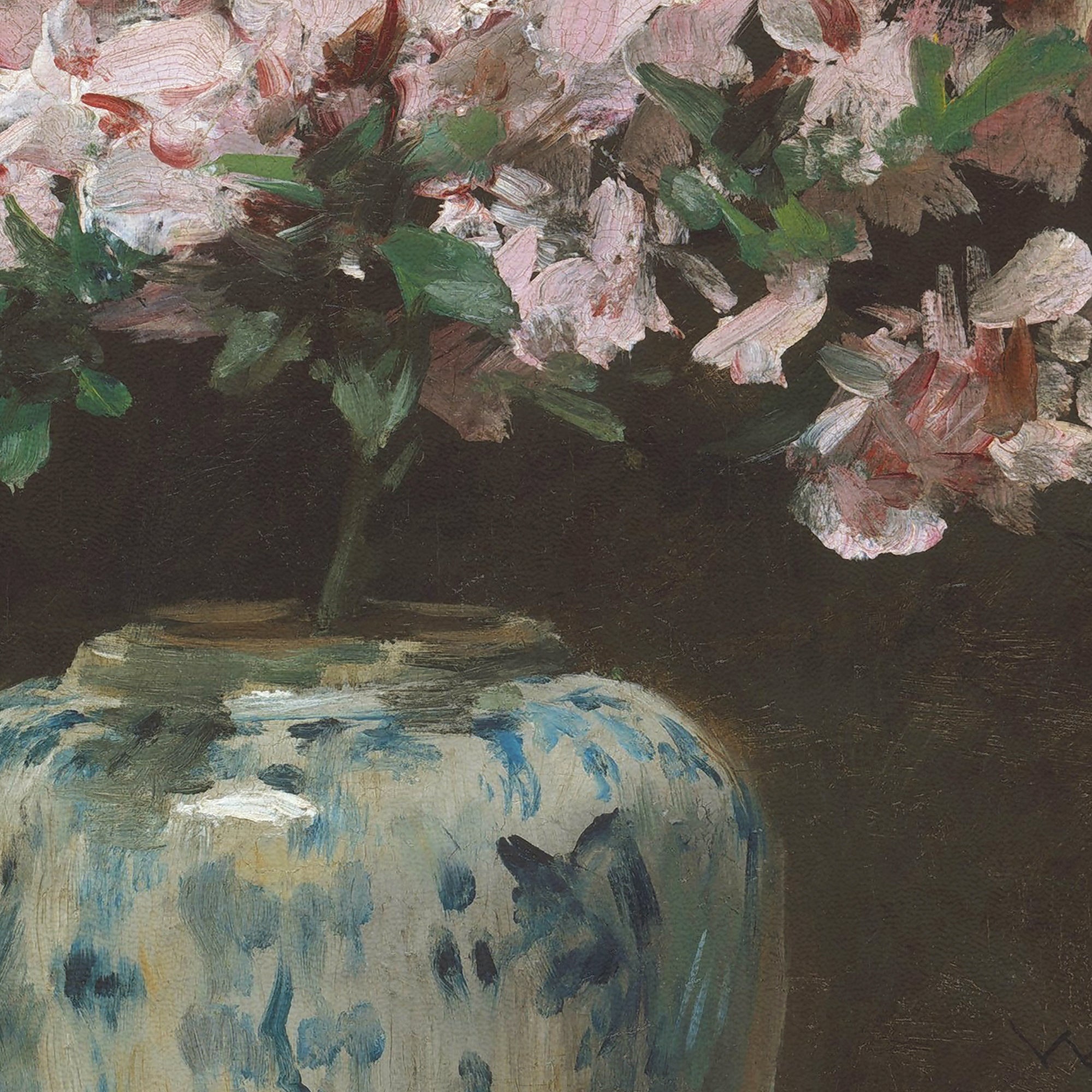 Old Masters Collection - Pink Azaleas In Chinese Vase