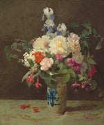 Old Masters Collection - Flowers In Vase By George Cochran Lambdin