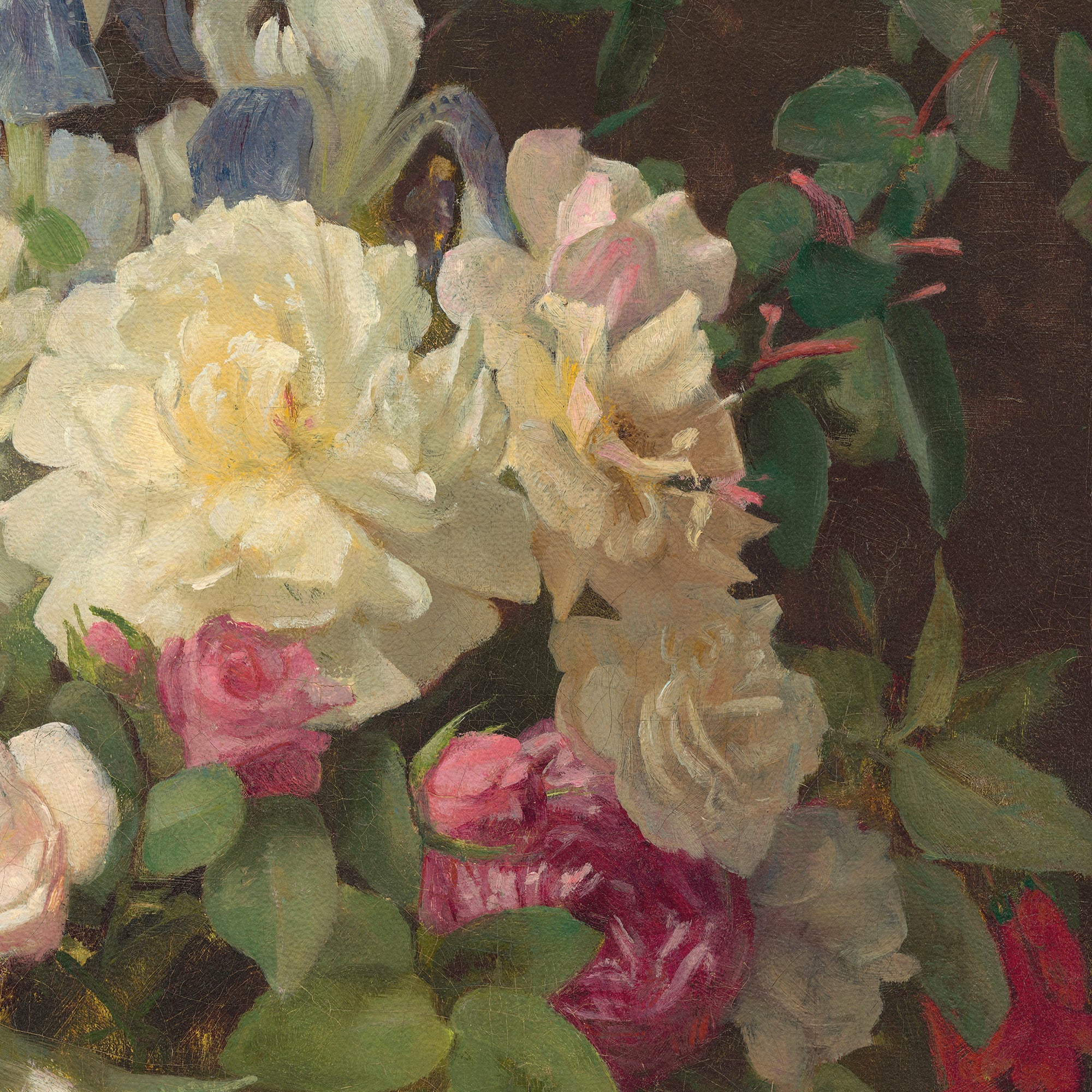 Old Masters Collection - Flowers In Vase By George Cochran Lambdin