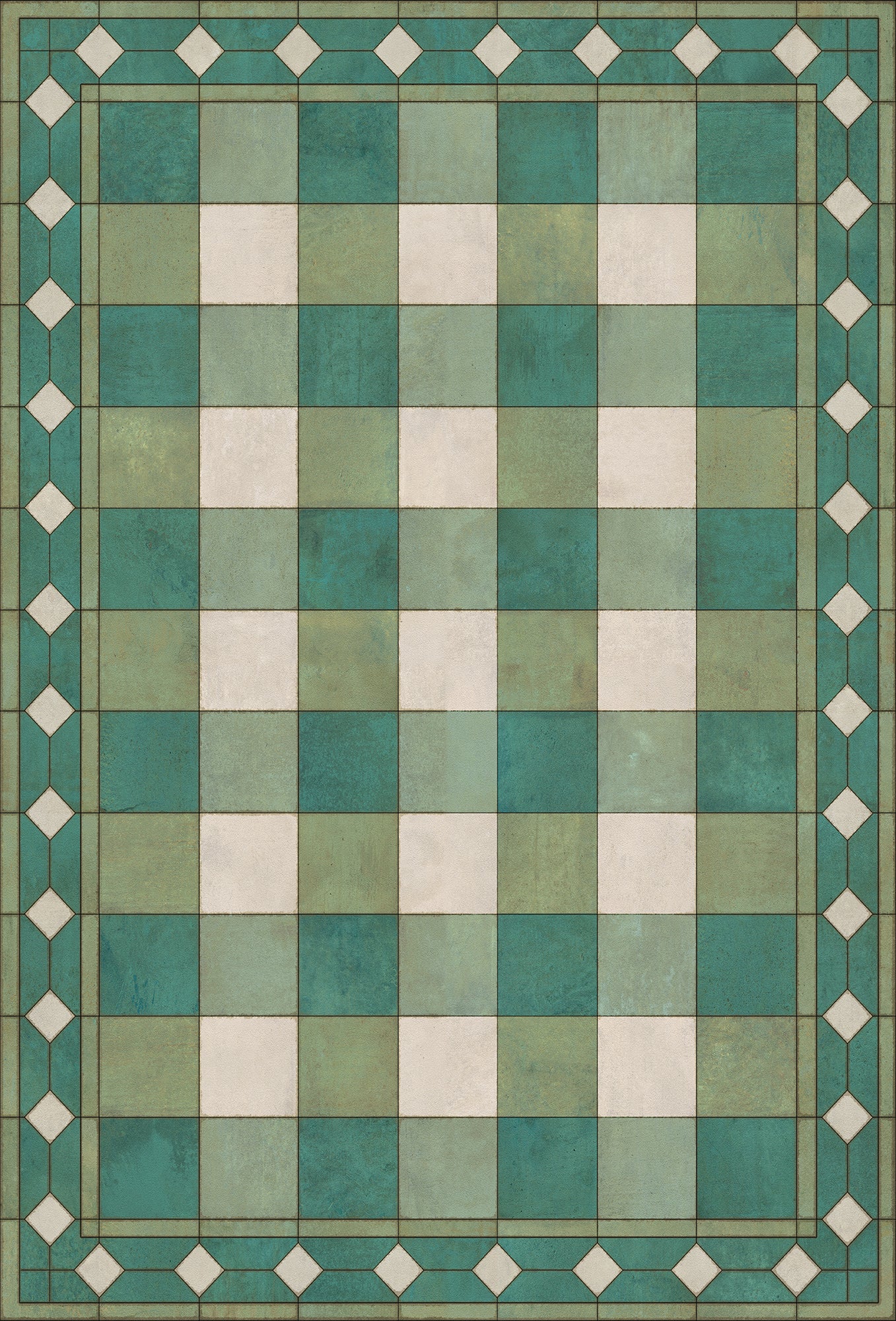 Williamsburg - Gingham Tile - Green