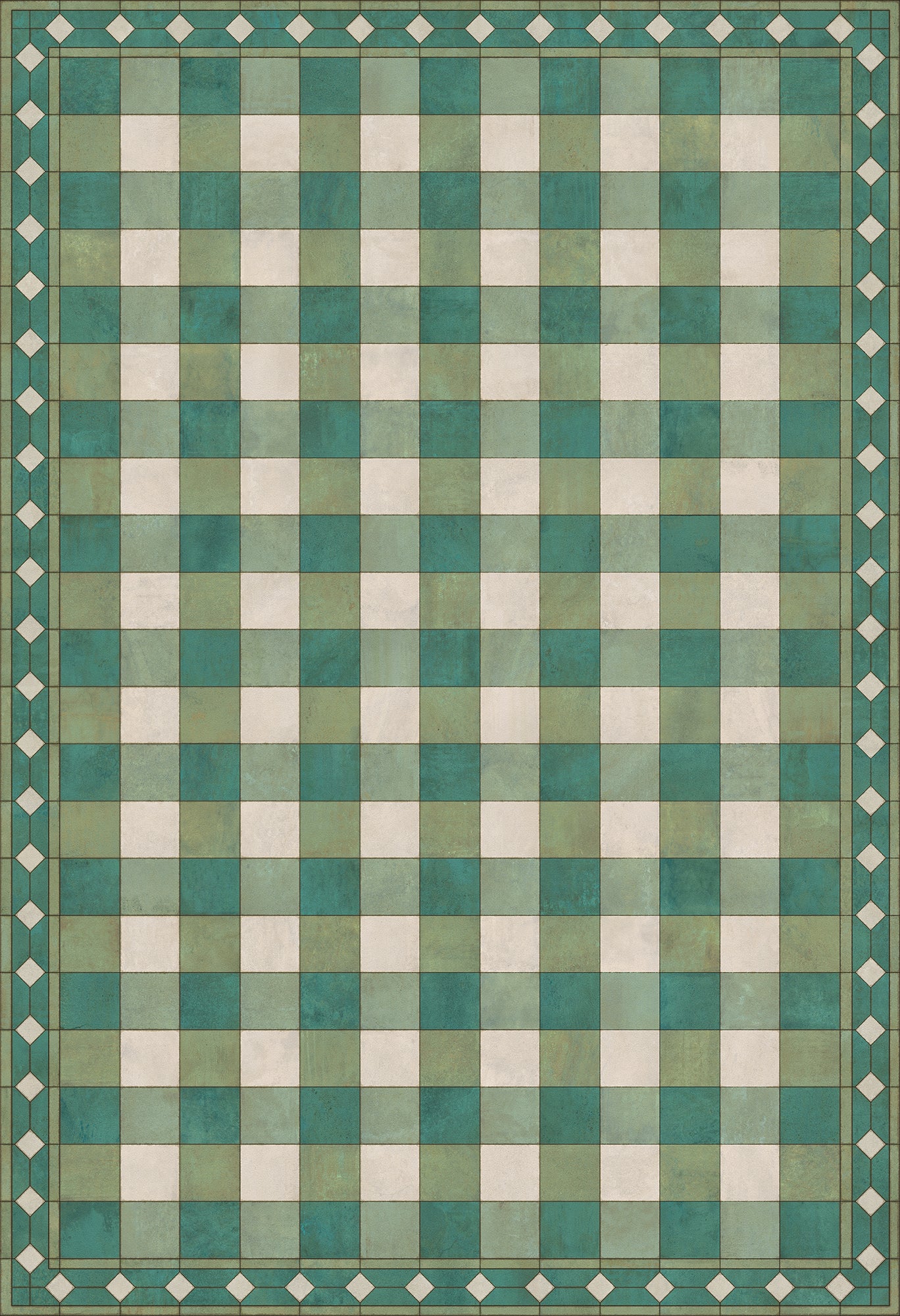 Williamsburg - Gingham Tile - Green