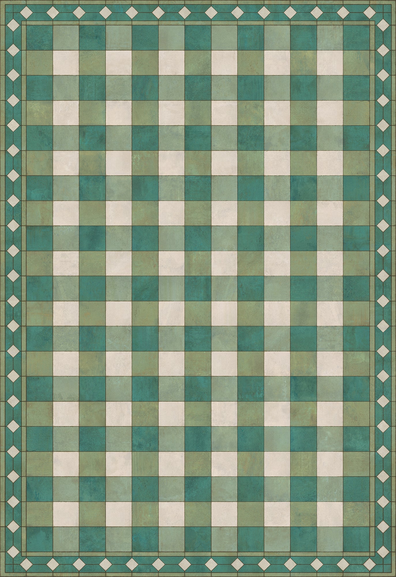 Williamsburg - Gingham Tile - Green