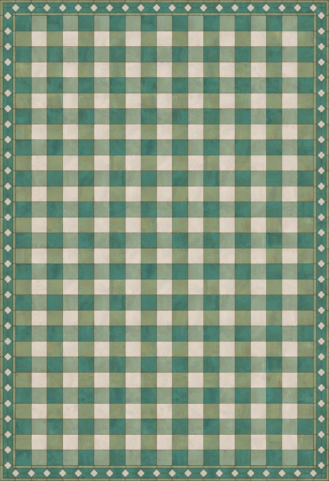 Williamsburg - Gingham Tile - Green