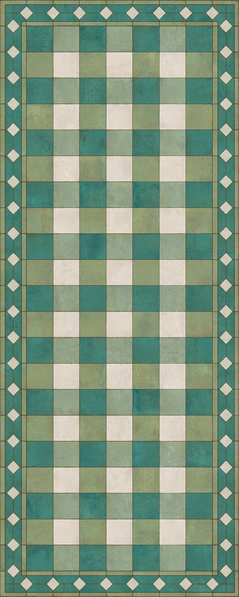 Williamsburg - Gingham Tile - Green