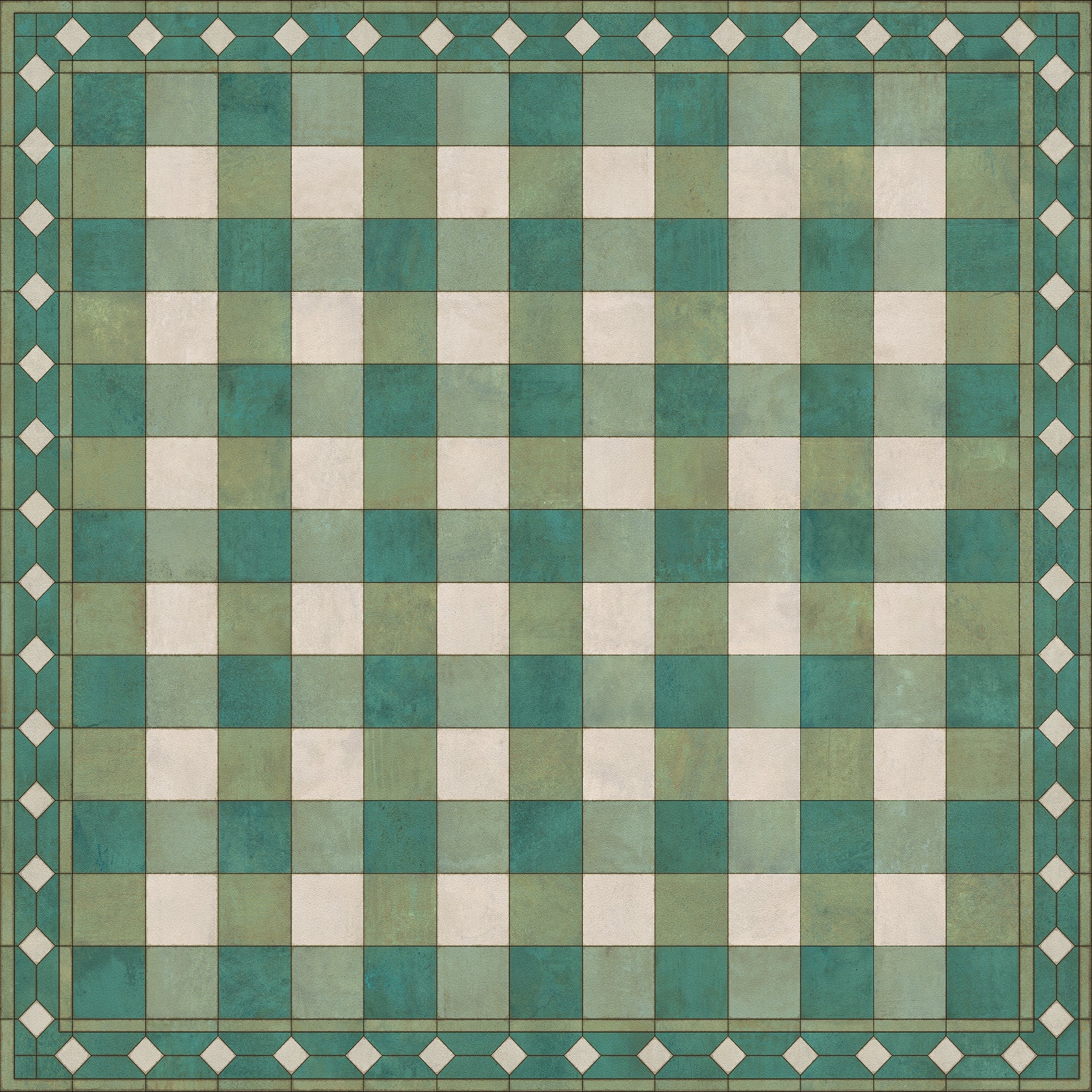 Williamsburg - Gingham Tile - Green