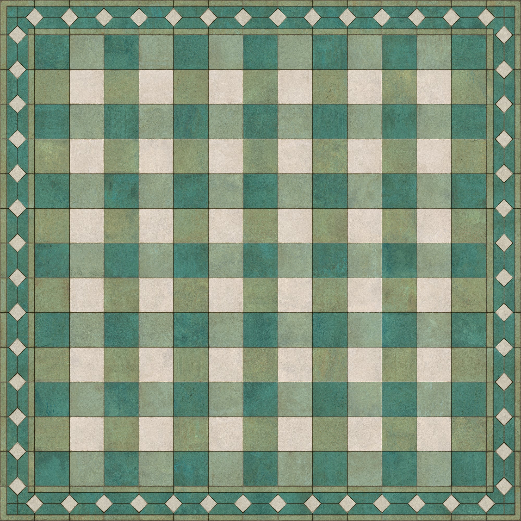 Williamsburg - Gingham Tile - Green