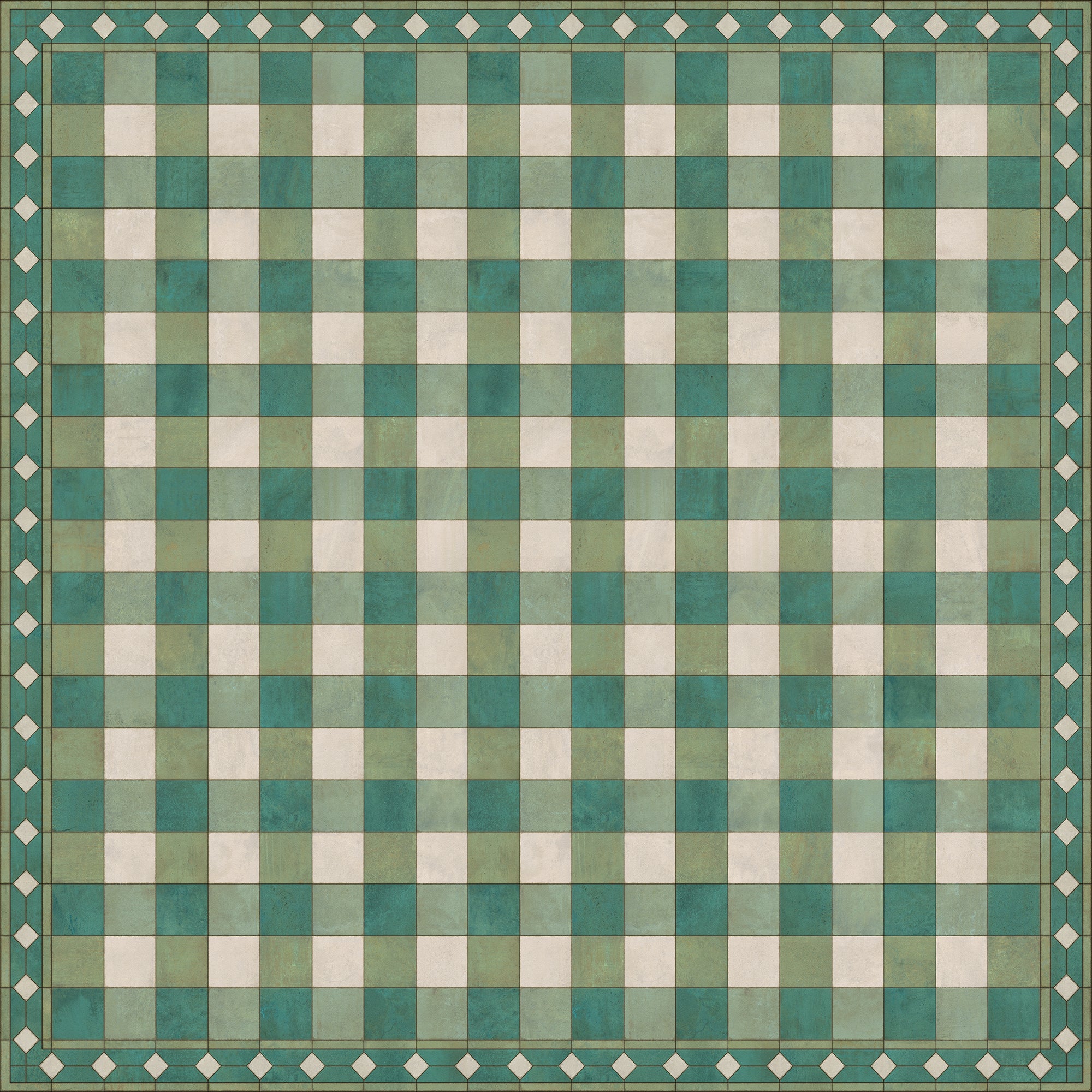 Williamsburg - Gingham Tile - Green