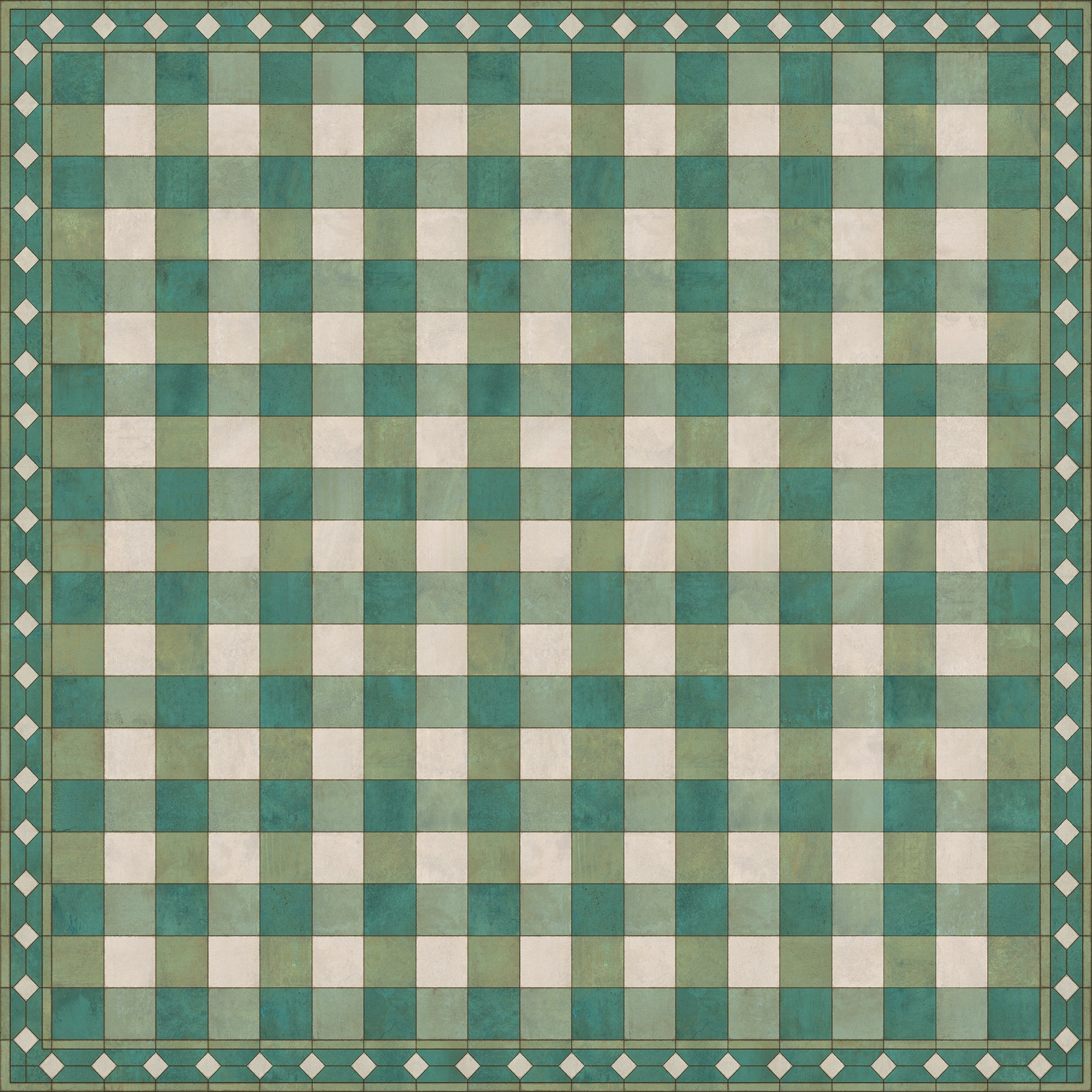 Williamsburg - Gingham Tile - Green