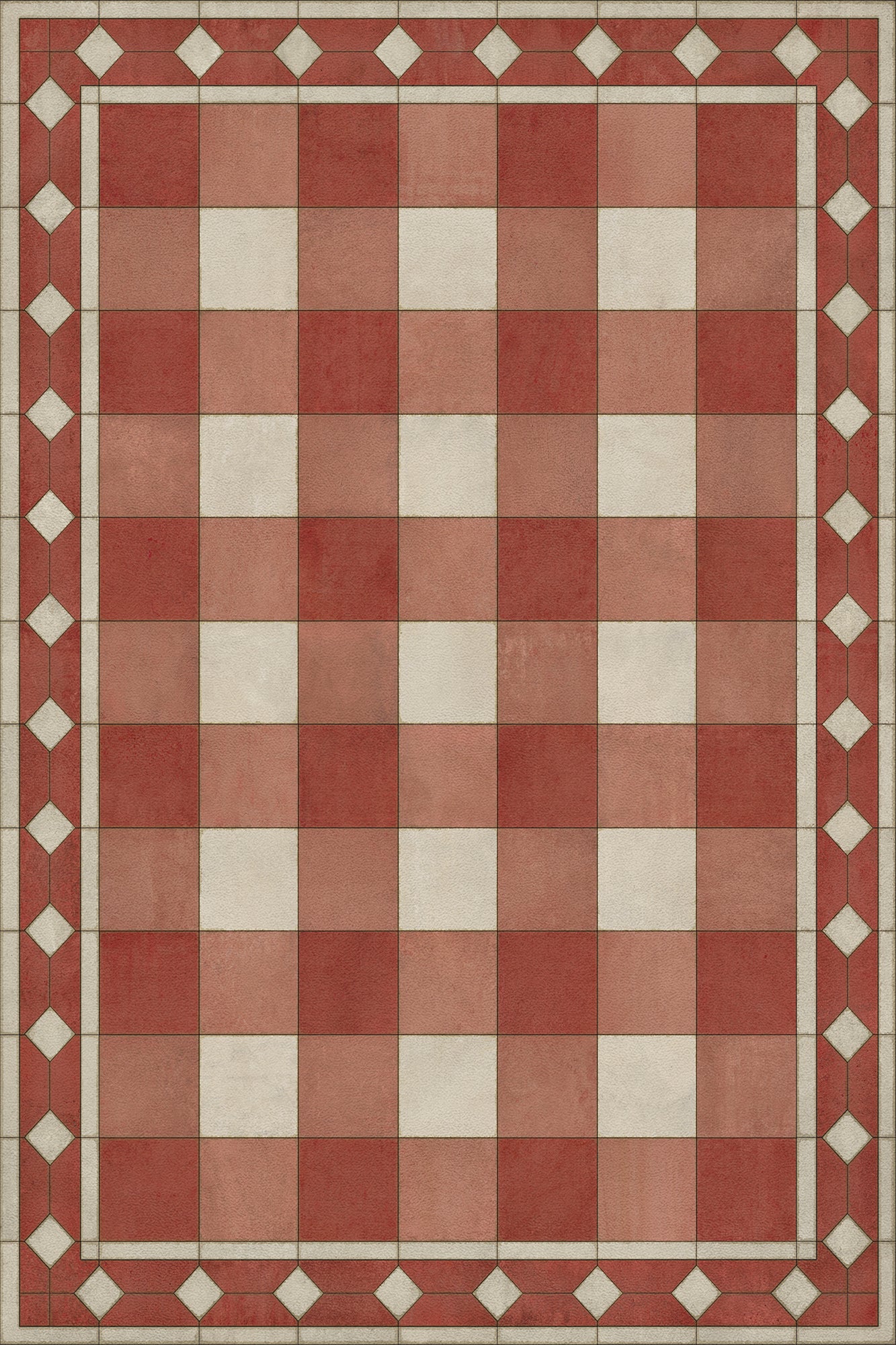 Williamsburg - Gingham Tile - Red