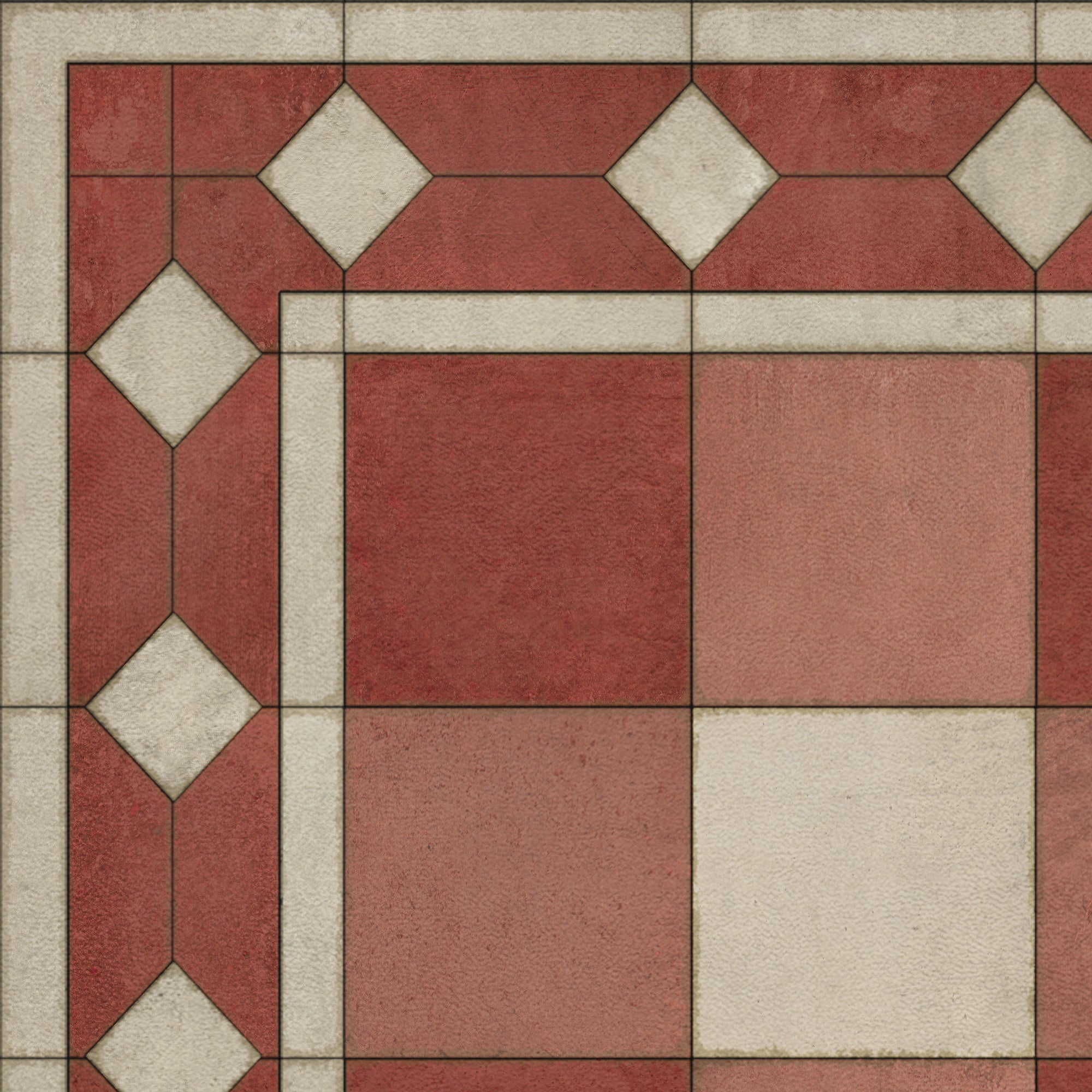 Williamsburg - Gingham Tile - Red