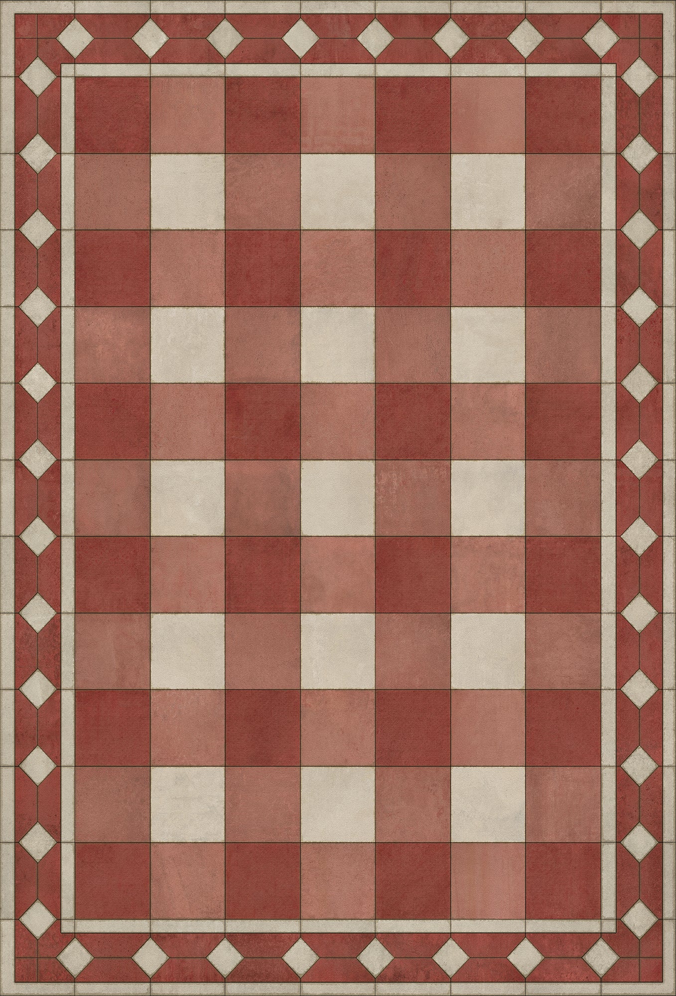 Williamsburg - Gingham Tile - Red