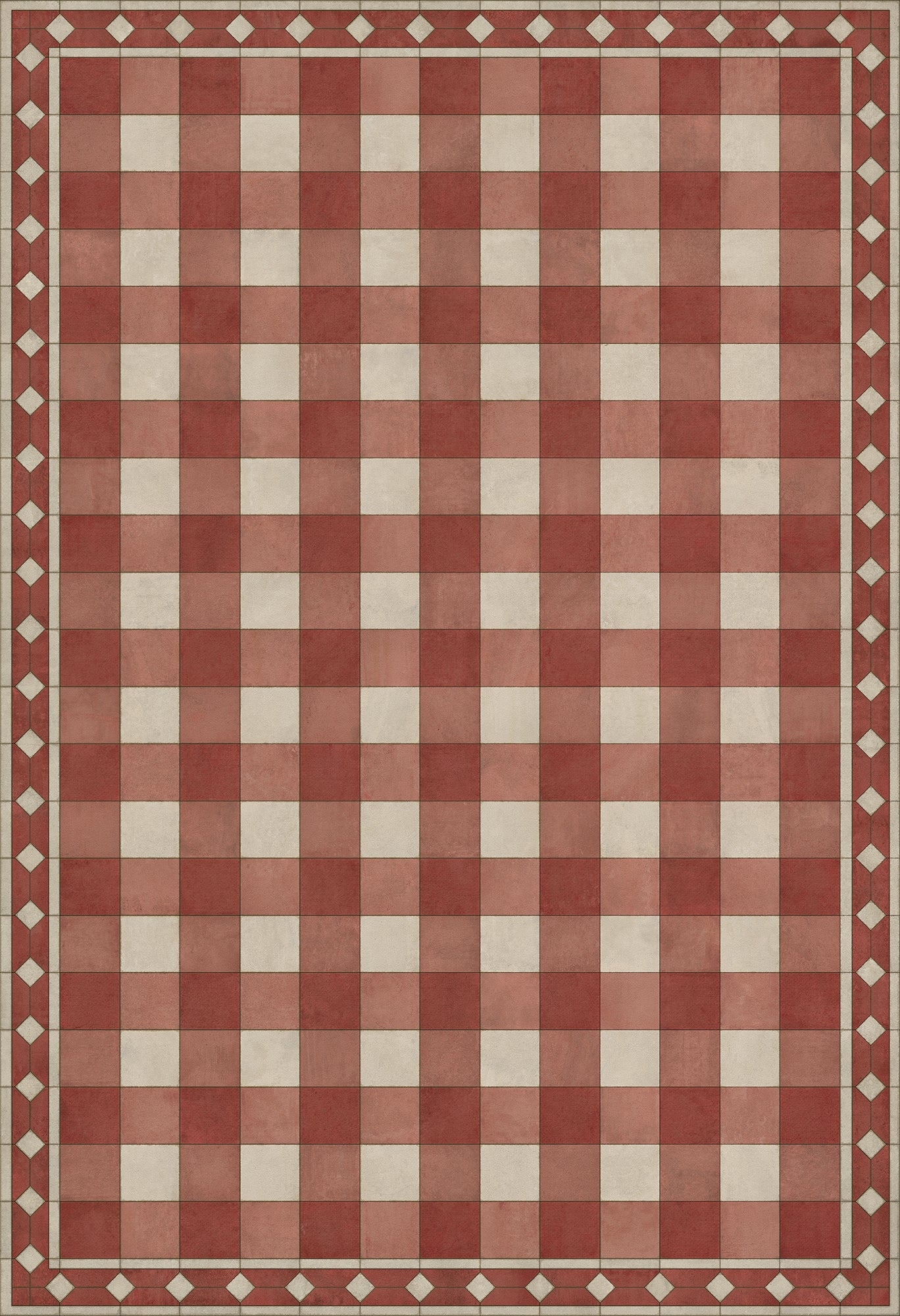 Williamsburg - Gingham Tile - Red