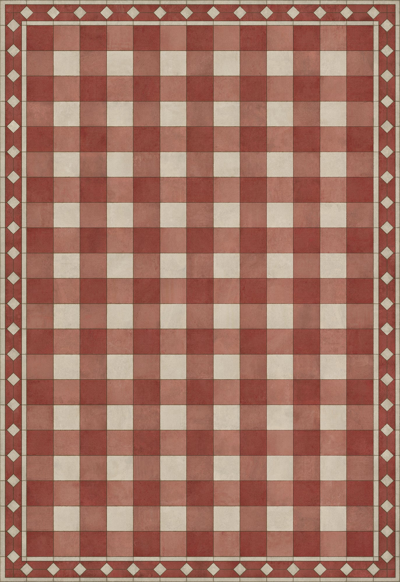 Williamsburg - Gingham Tile - Red