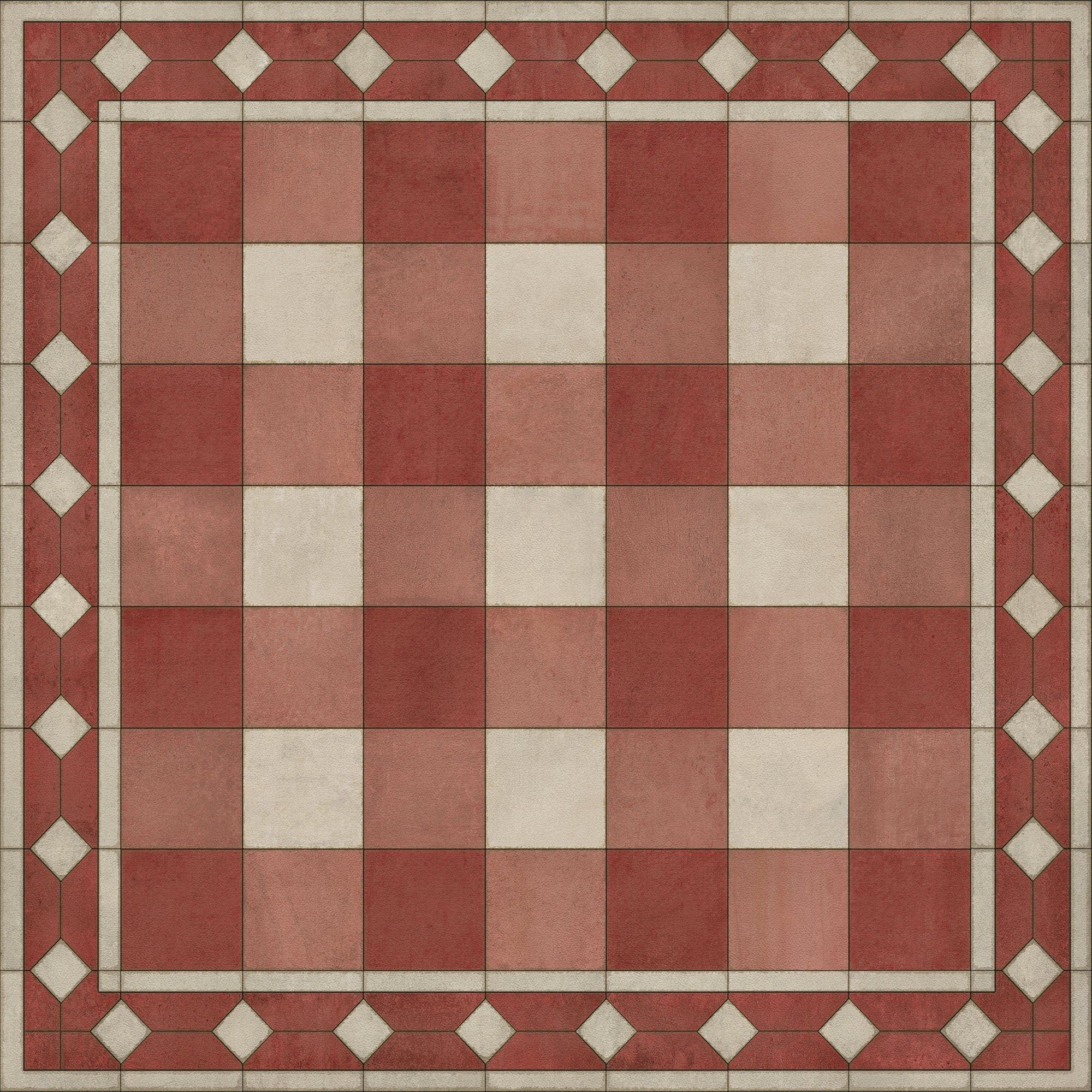 Williamsburg - Gingham Tile - Red