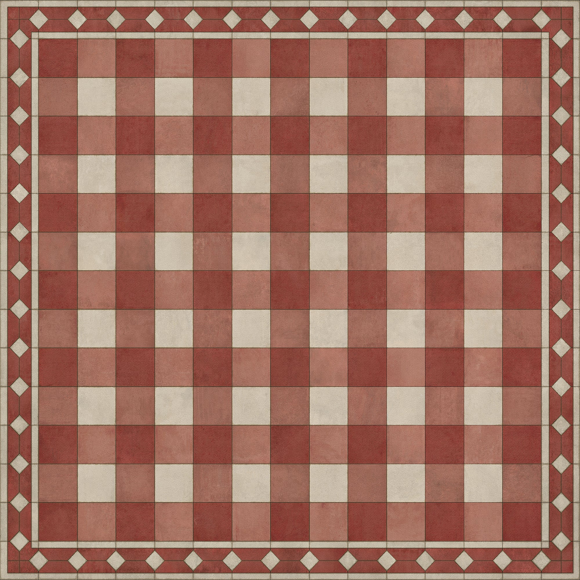Williamsburg - Gingham Tile - Red