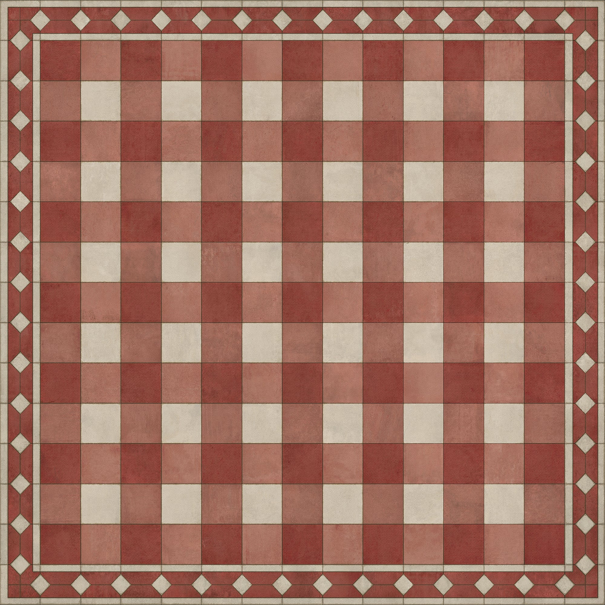 Williamsburg - Gingham Tile - Red