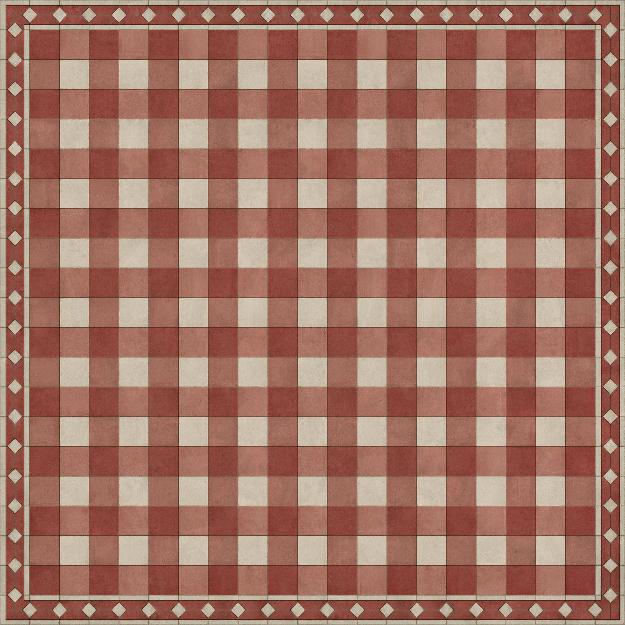 Williamsburg - Gingham Tile - Red
