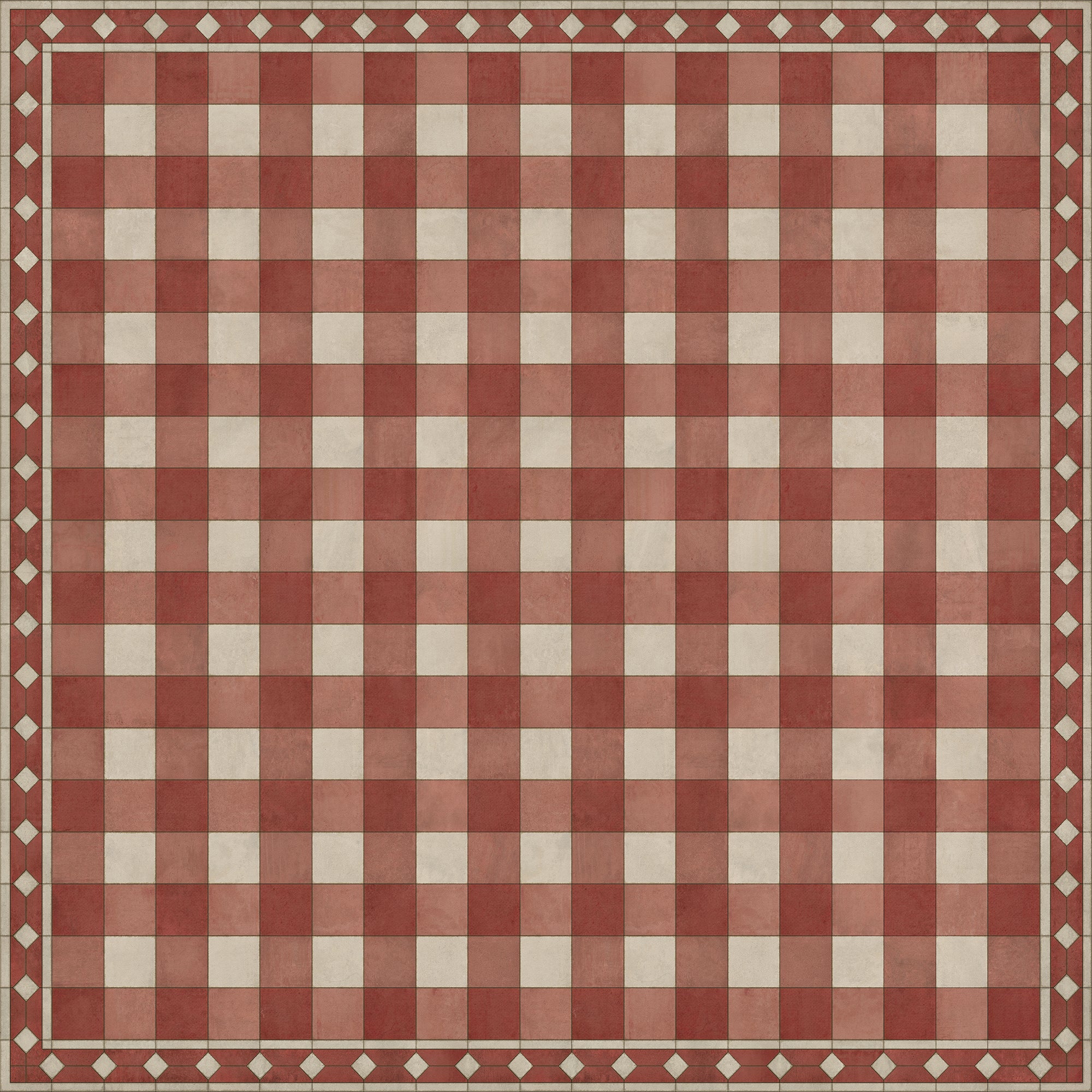 Williamsburg - Gingham Tile - Red