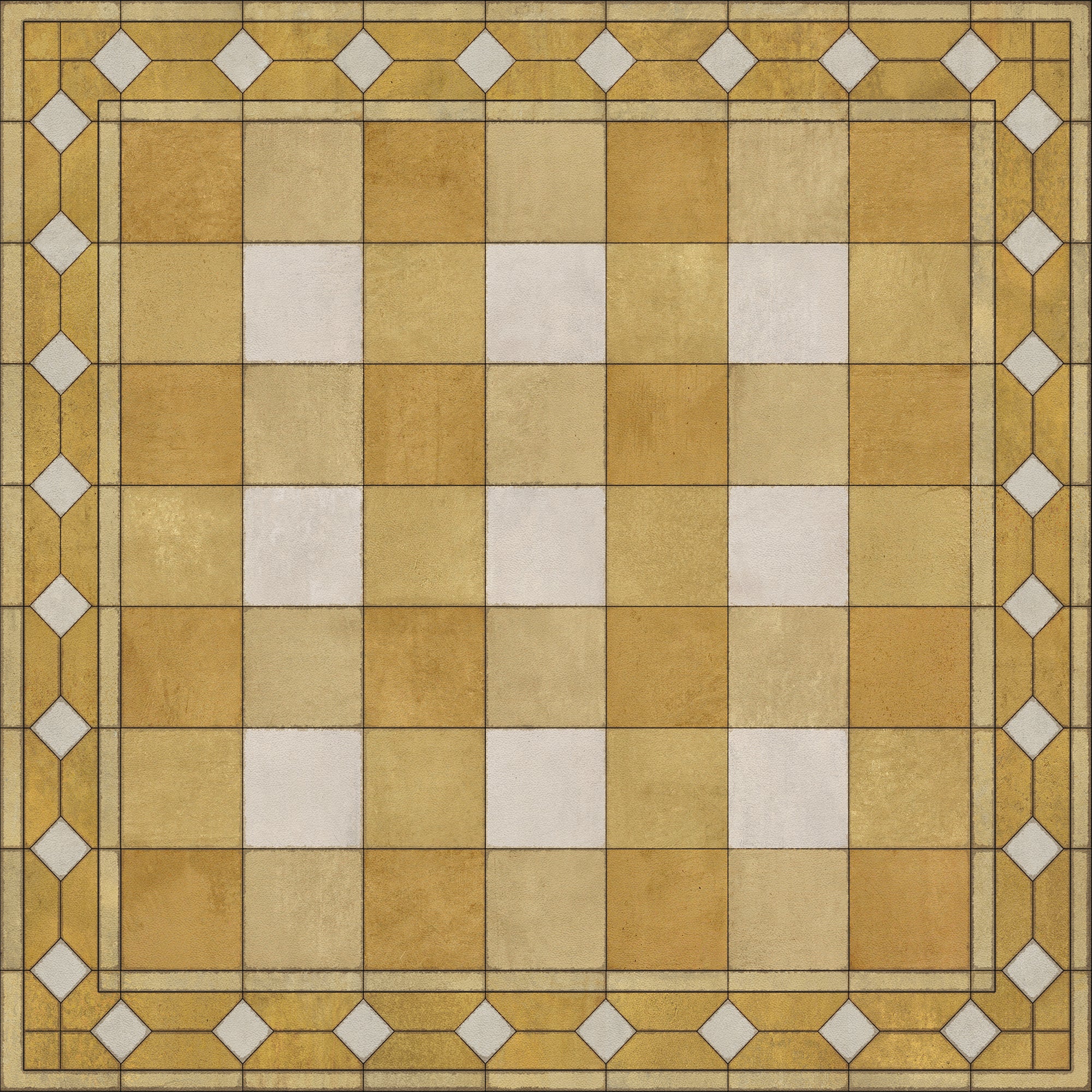 Williamsburg - Gingham Tile - Yellow