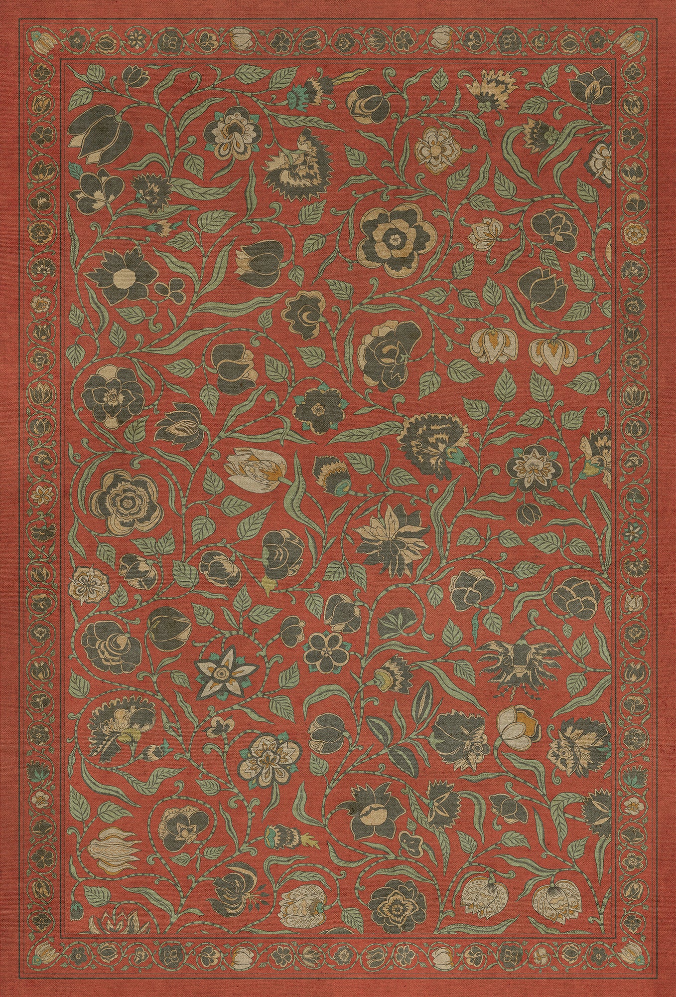 Williamsburg - Antique Floral - Floral Coronation