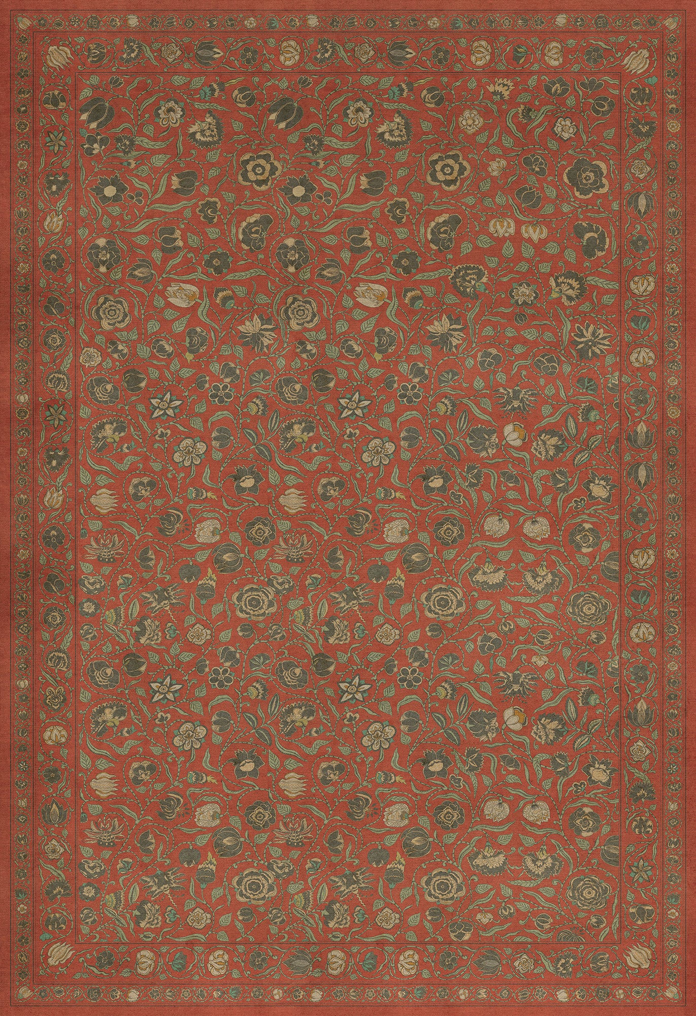 Williamsburg - Antique Floral - Floral Coronation