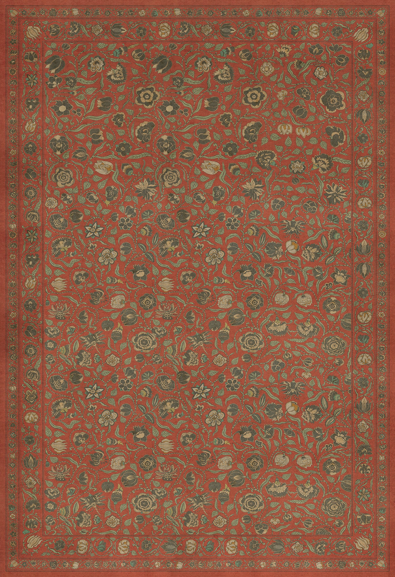 Williamsburg - Antique Floral - Floral Coronation