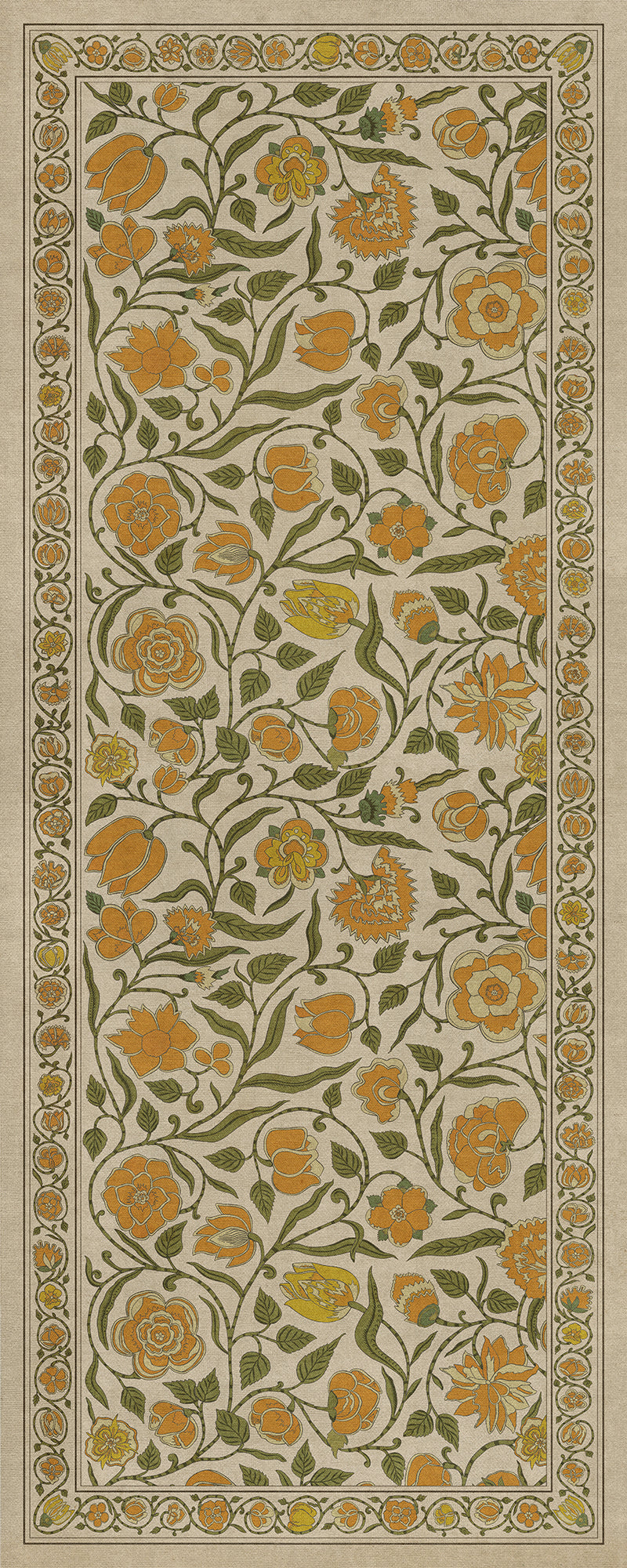 Williamsburg - Antique Floral - A Lane of Yellow