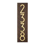 Mid-Century Modern Herringbone Vertical Wall Plaque