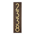 Mid-Century Modern Herringbone Vertical Wall Plaque